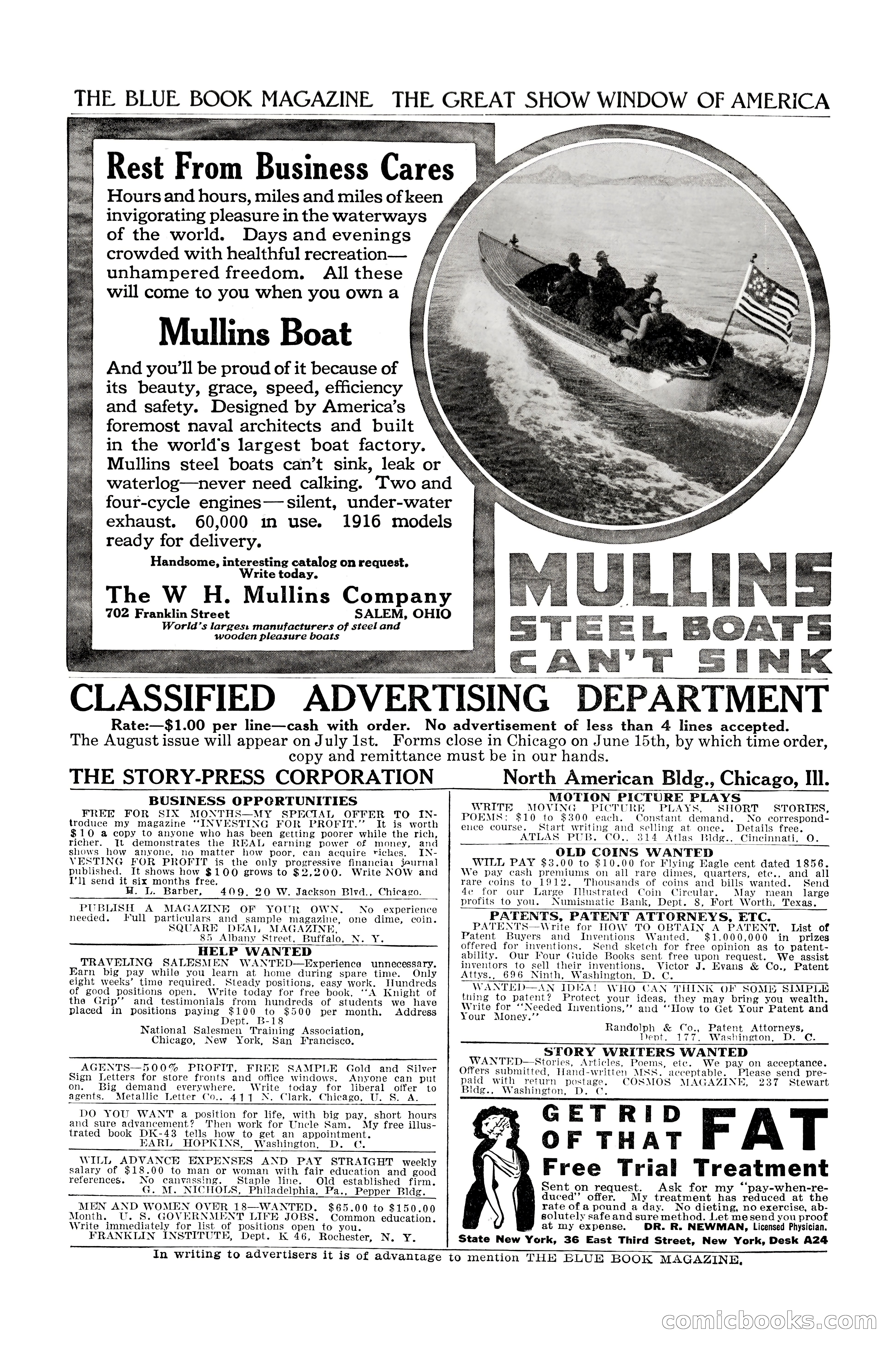 The Blue Book Magazine, July 1916 — page 250 of 262