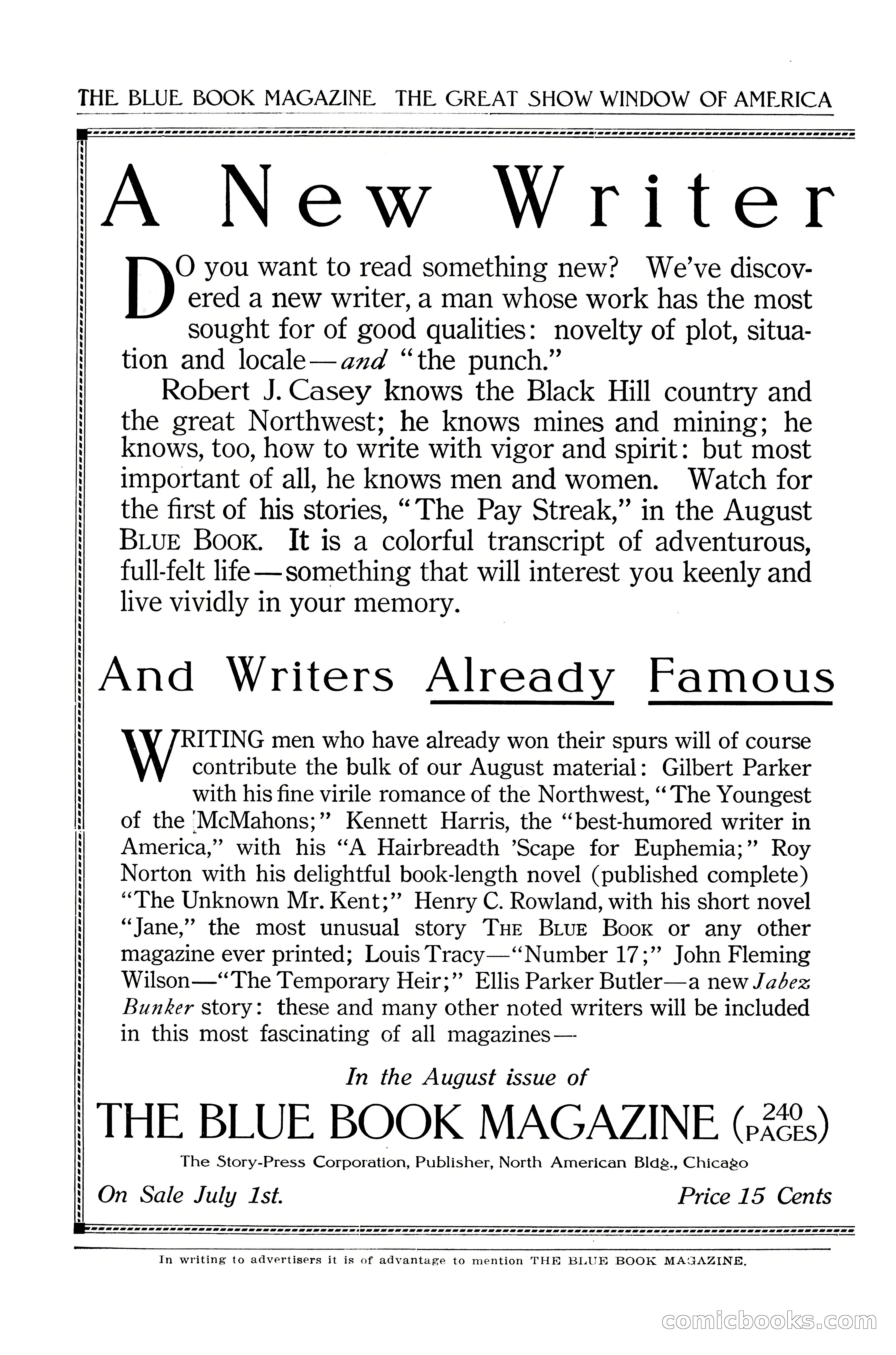 The Blue Book Magazine, July 1916 — page 258 of 262