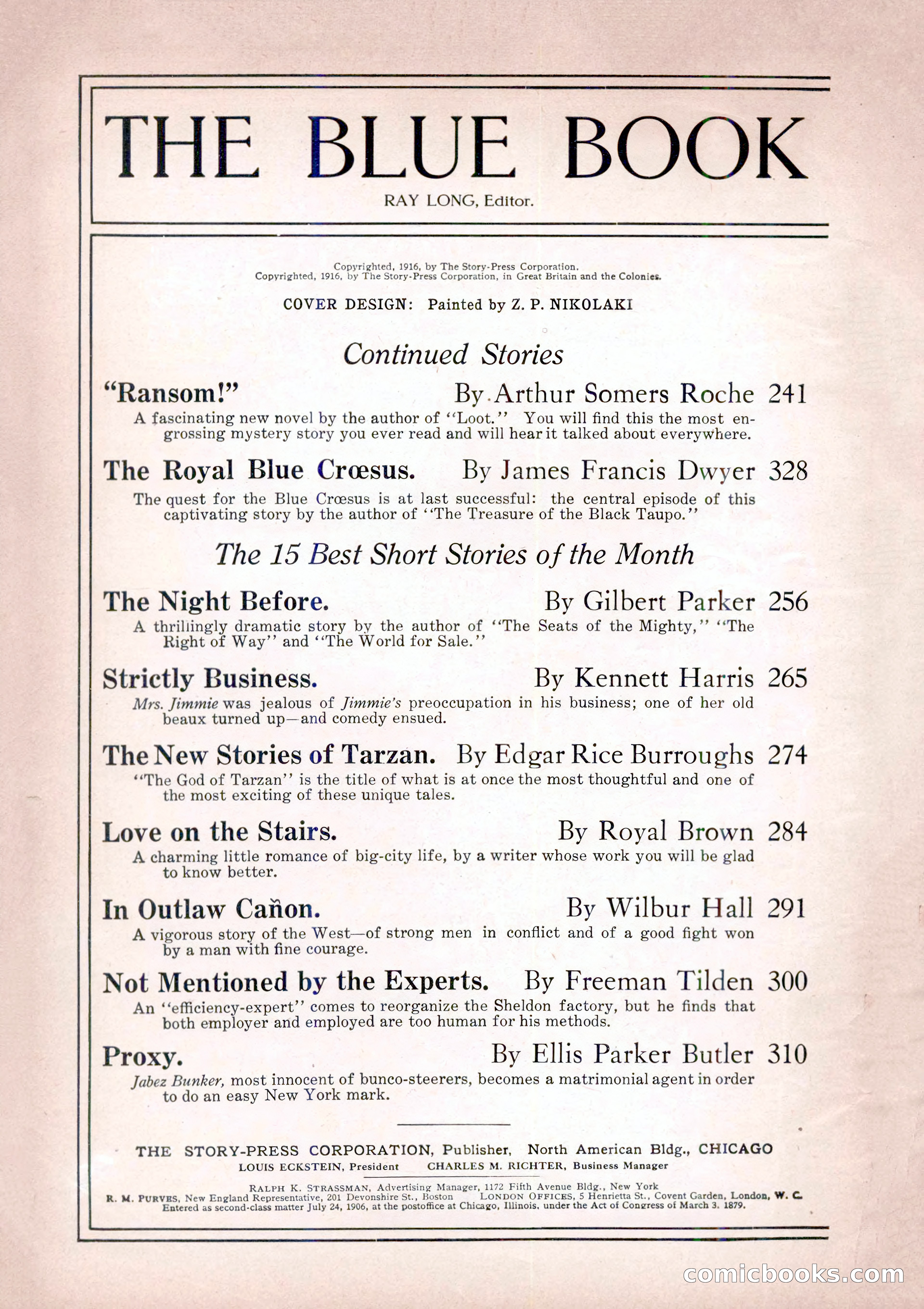 The Blue Book Magazine, December 1916 — page 4 of 268