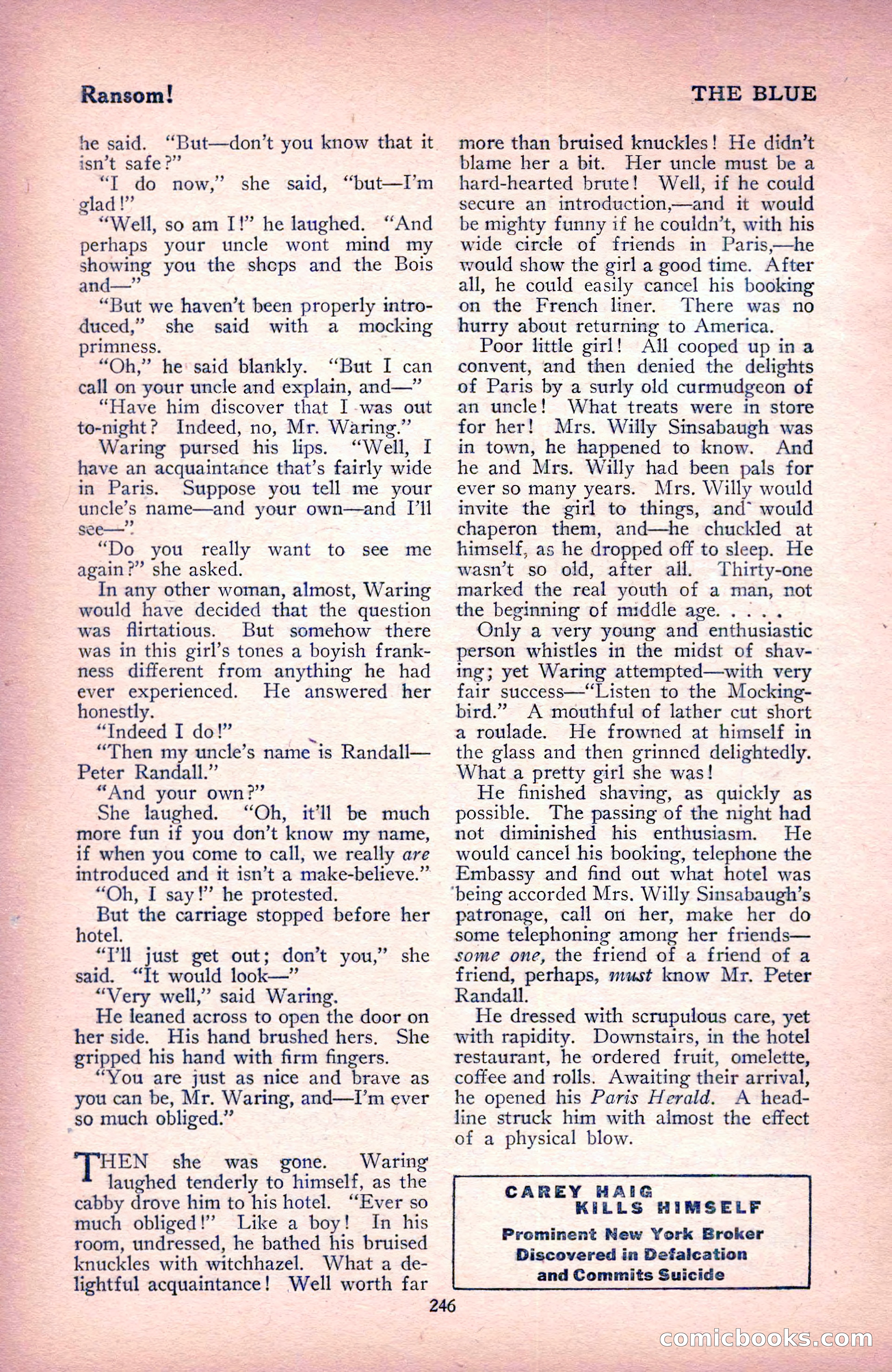 The Blue Book Magazine, December 1916 — page 12 of 268
