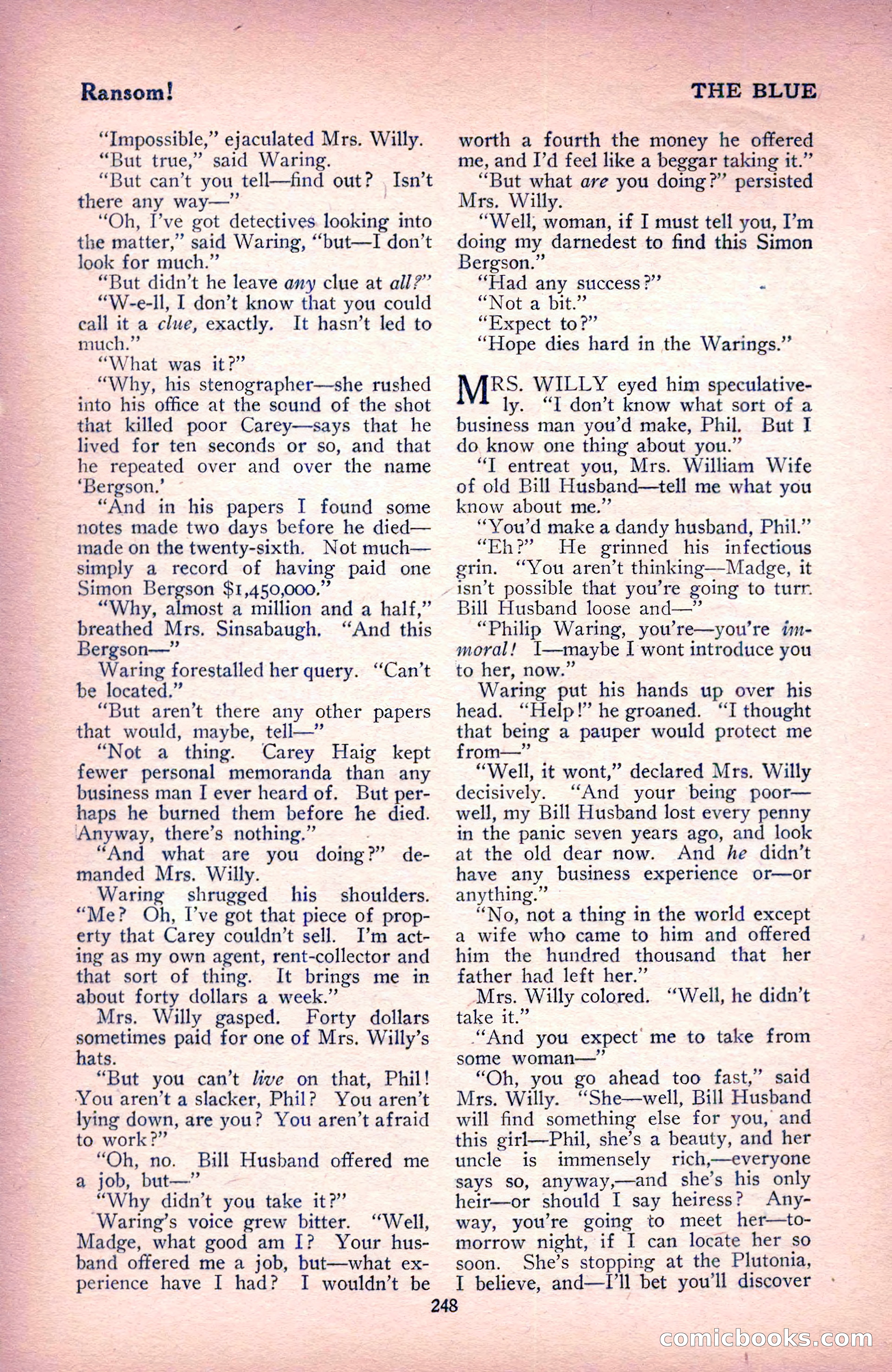 The Blue Book Magazine, December 1916 — page 14 of 268