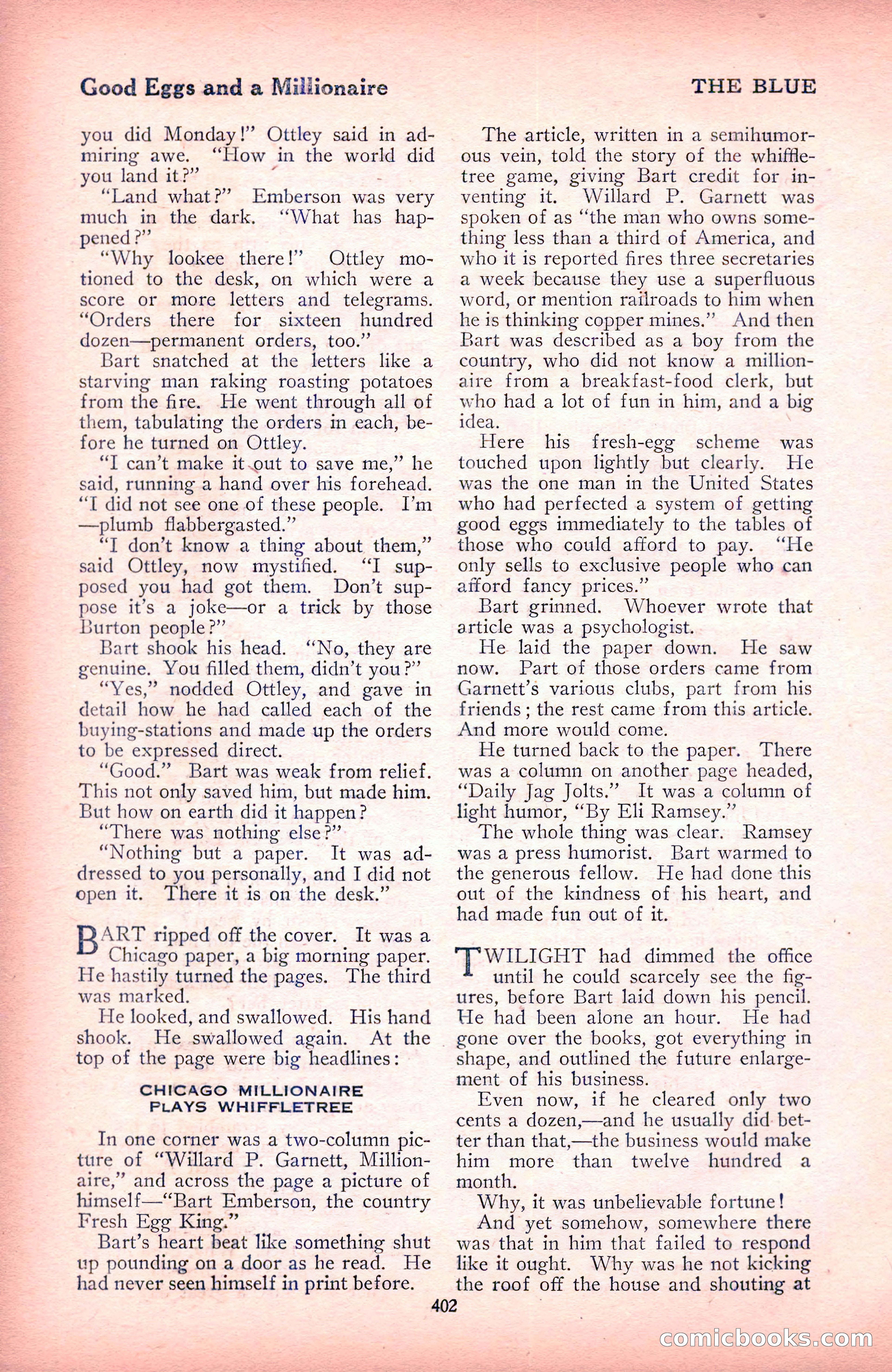 The Blue Book Magazine, December 1916 — page 168 of 268