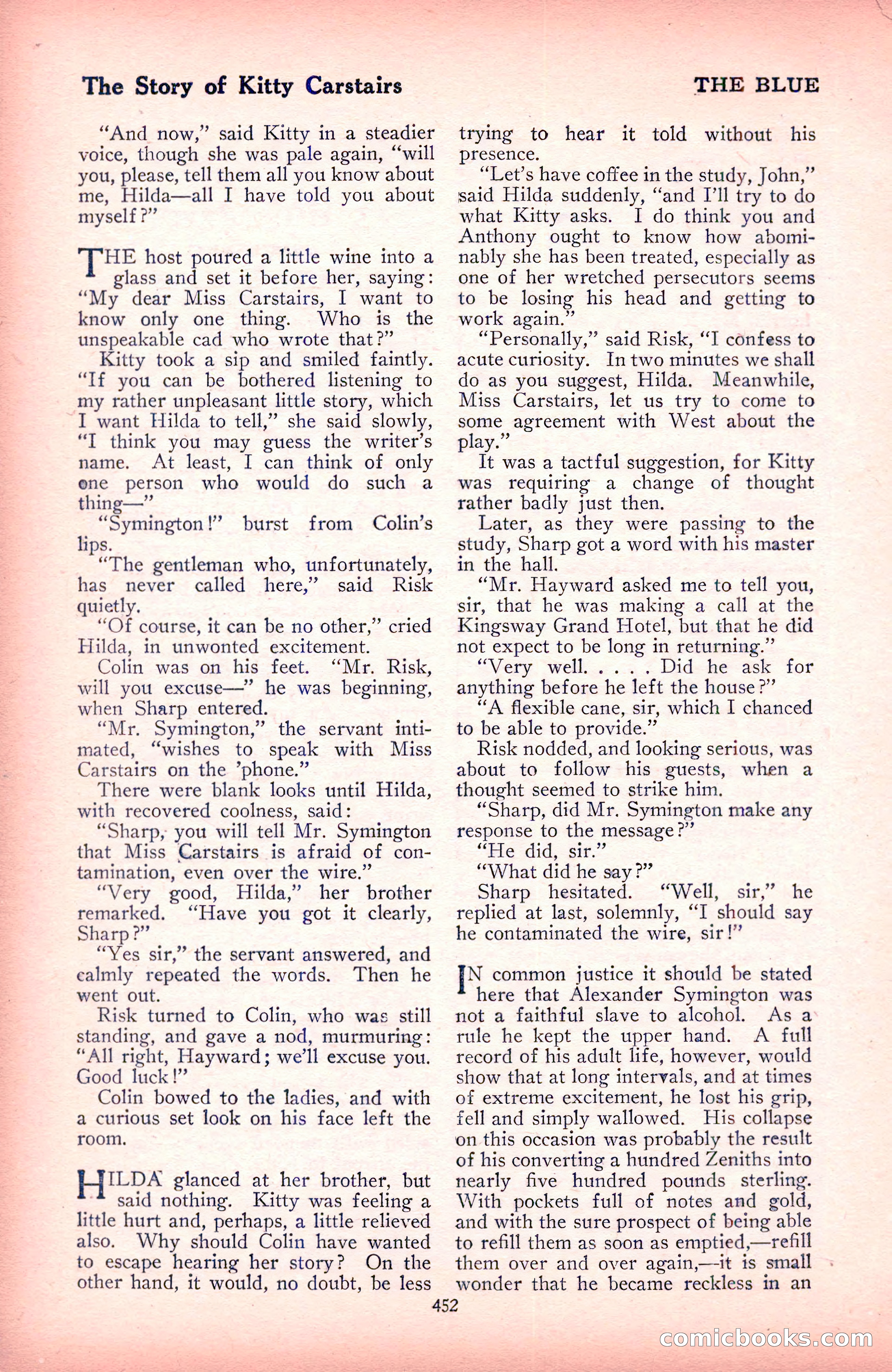 The Blue Book Magazine, December 1916 — page 218 of 268