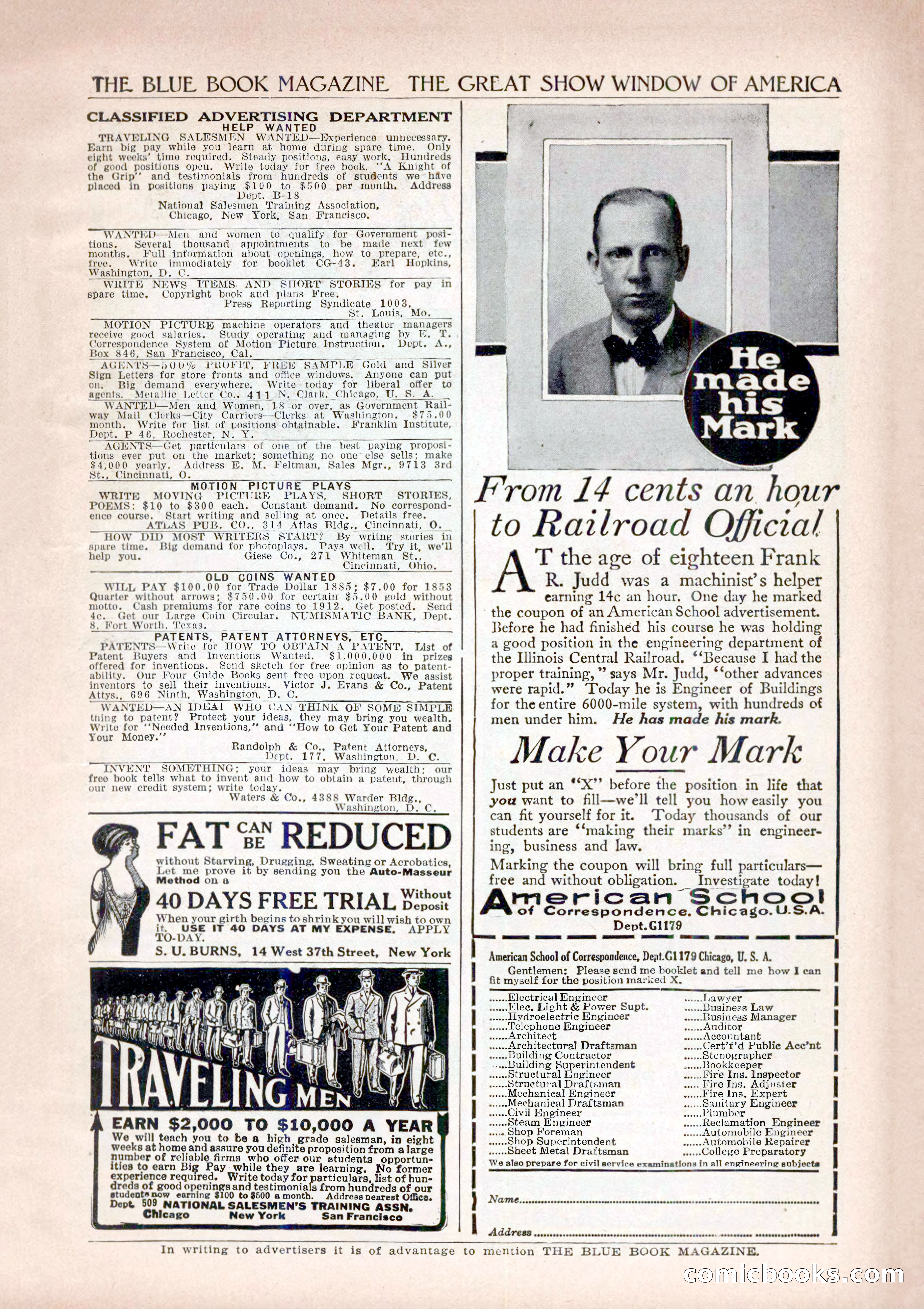 The Blue Book Magazine, December 1916 — page 257 of 268