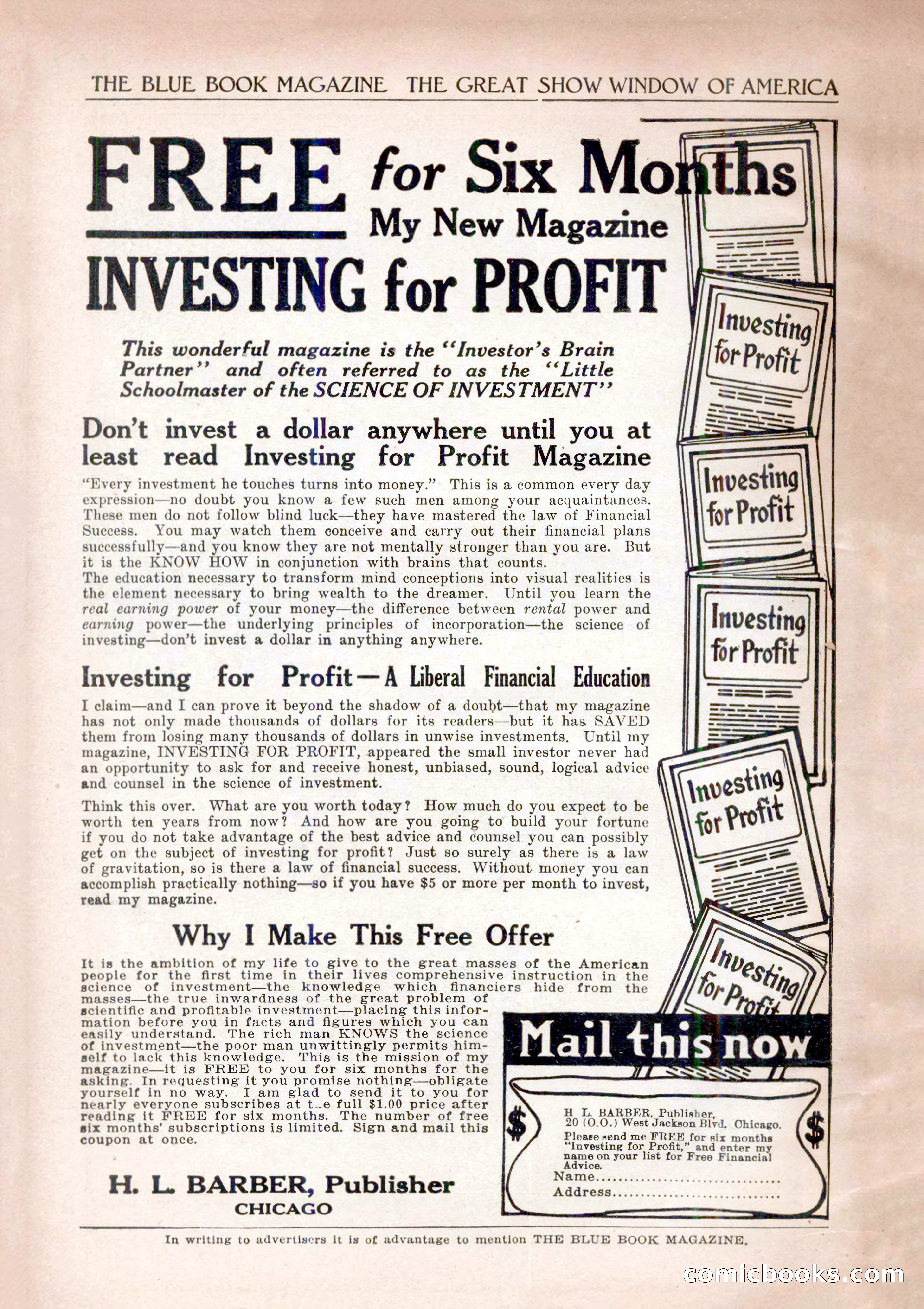 The Blue Book Magazine, December 1916 — page 266 of 268
