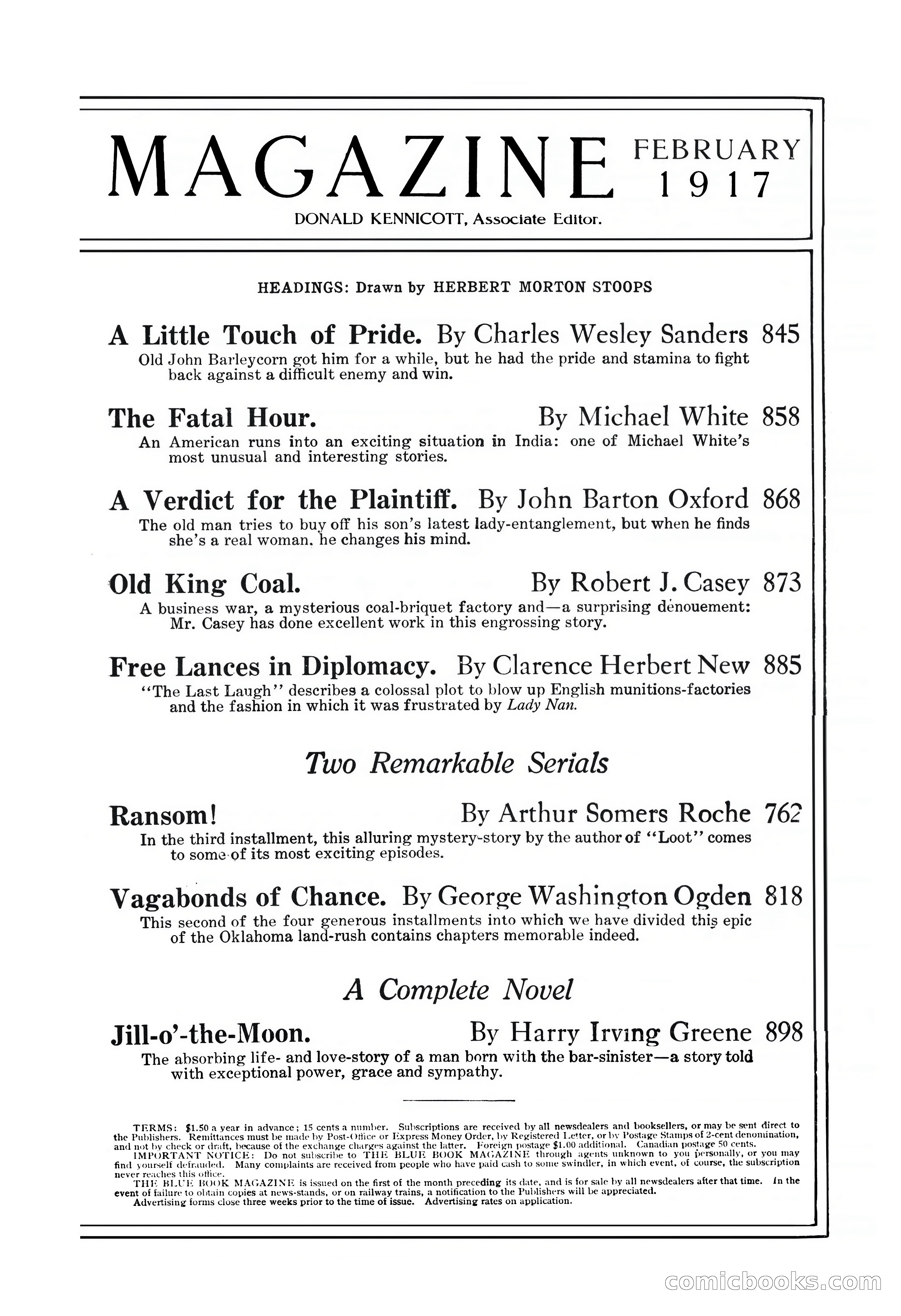 The Blue Book Magazine, February 1917 — page 5 of 264