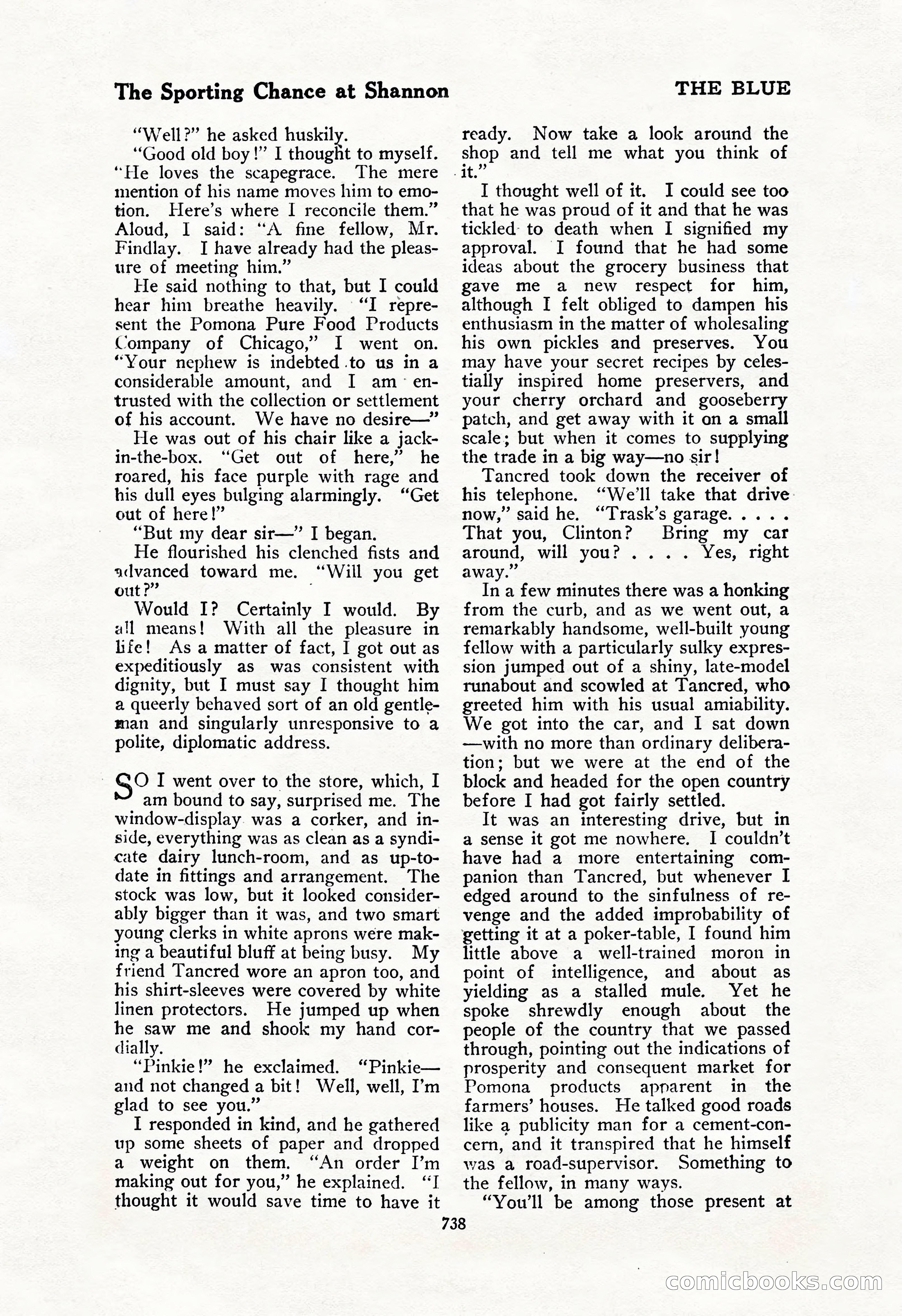The Blue Book Magazine, February 1917 — page 24 of 264