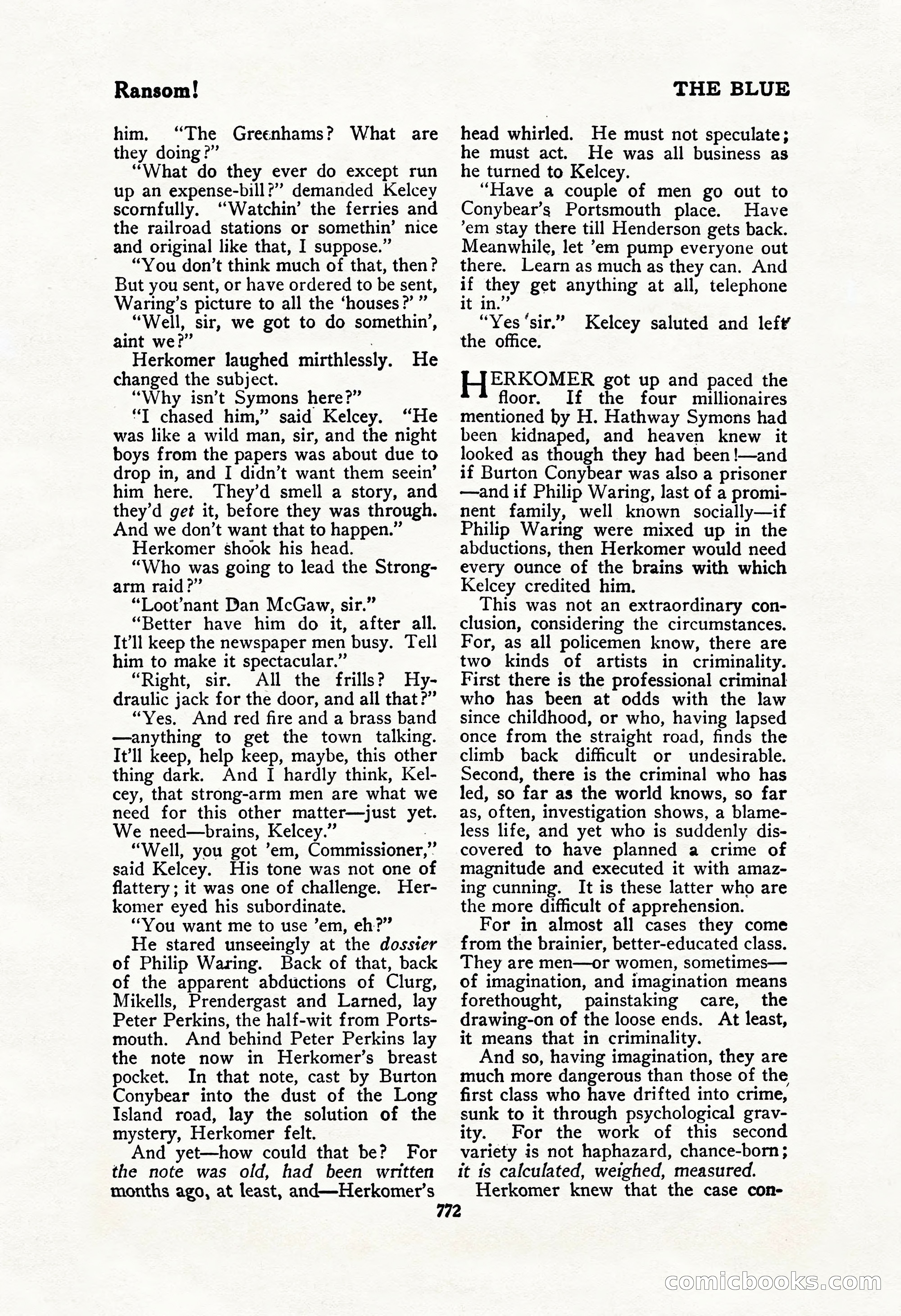 The Blue Book Magazine, February 1917 — page 58 of 264