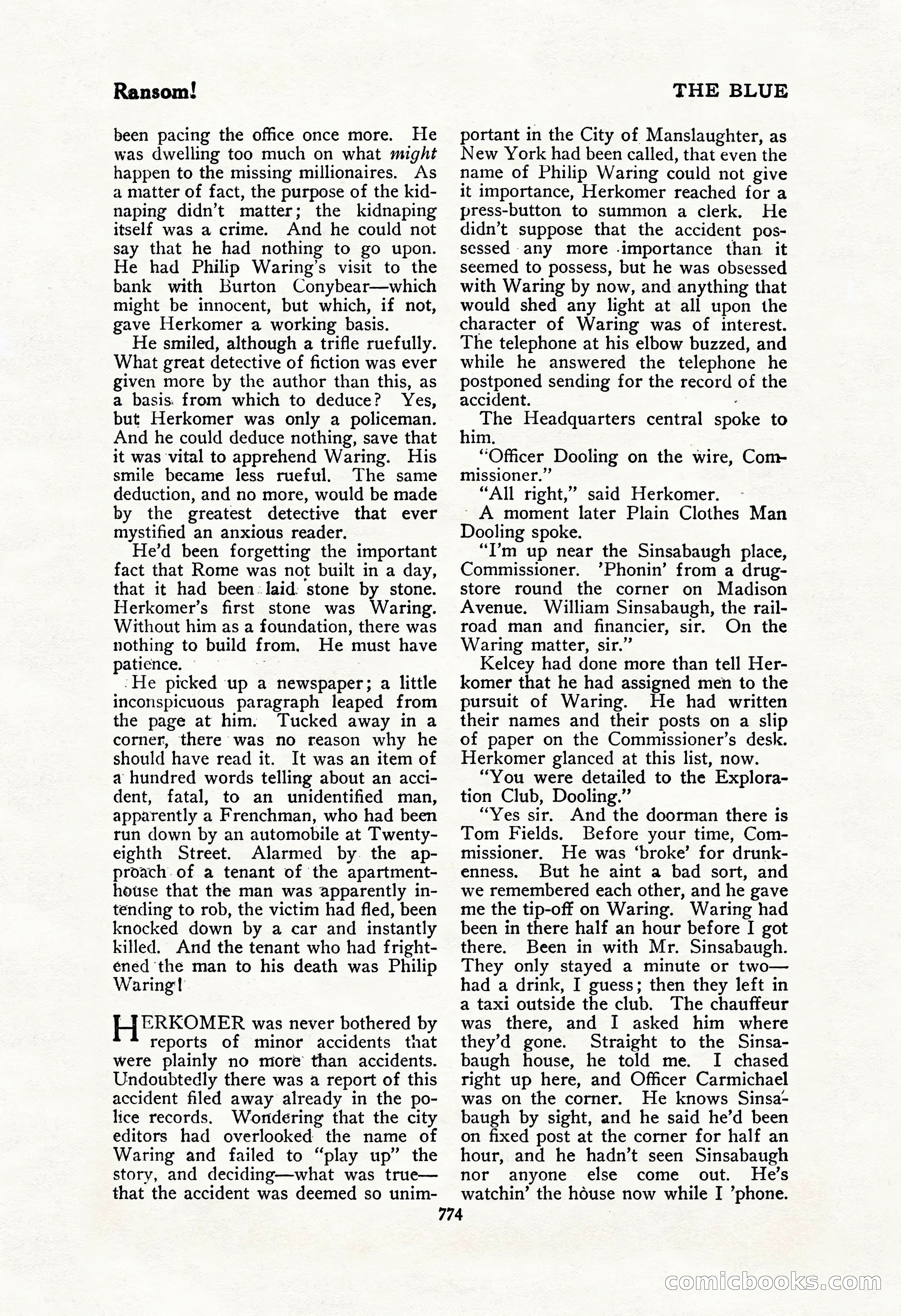 The Blue Book Magazine, February 1917 — page 60 of 264