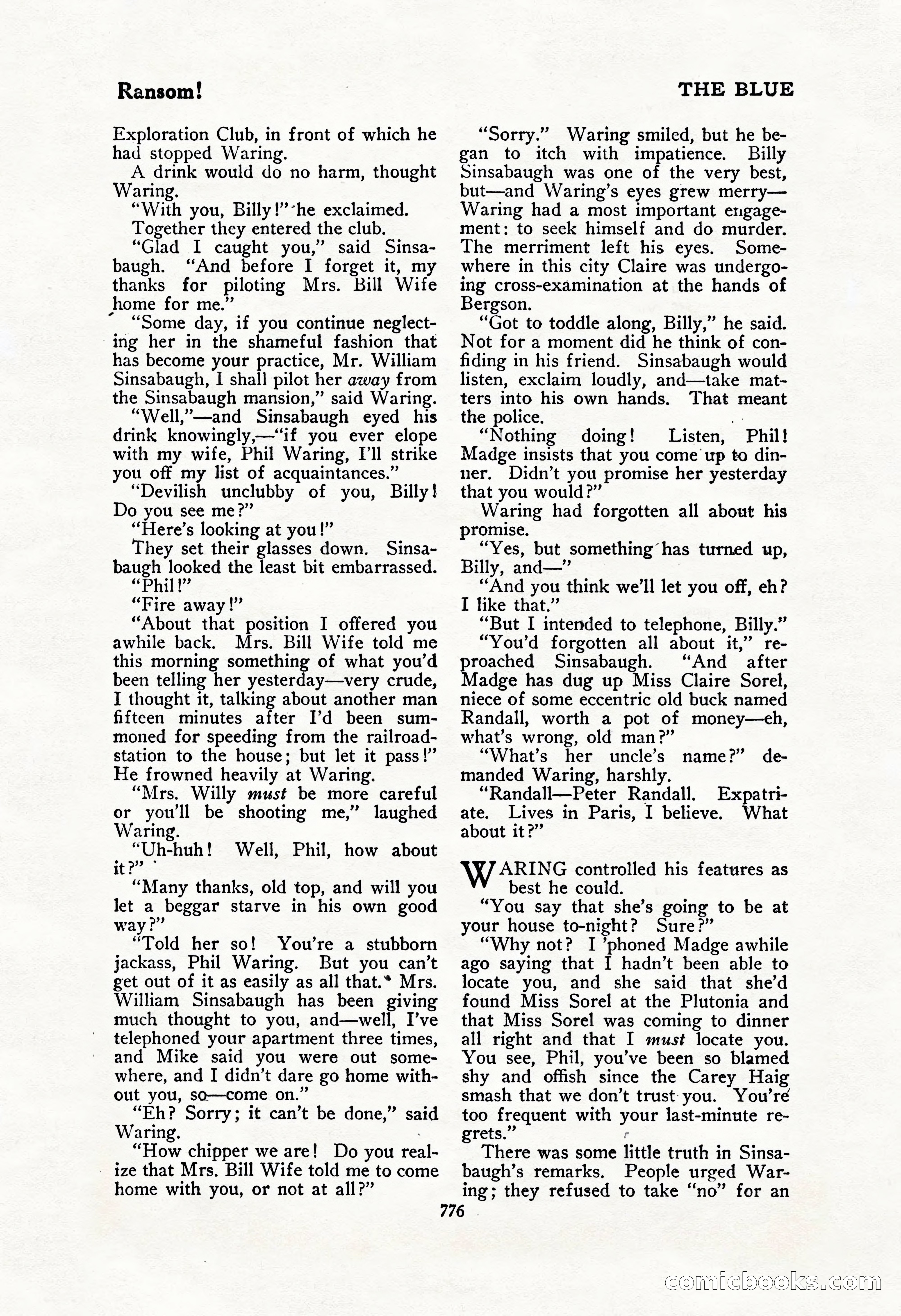 The Blue Book Magazine, February 1917 — page 62 of 264