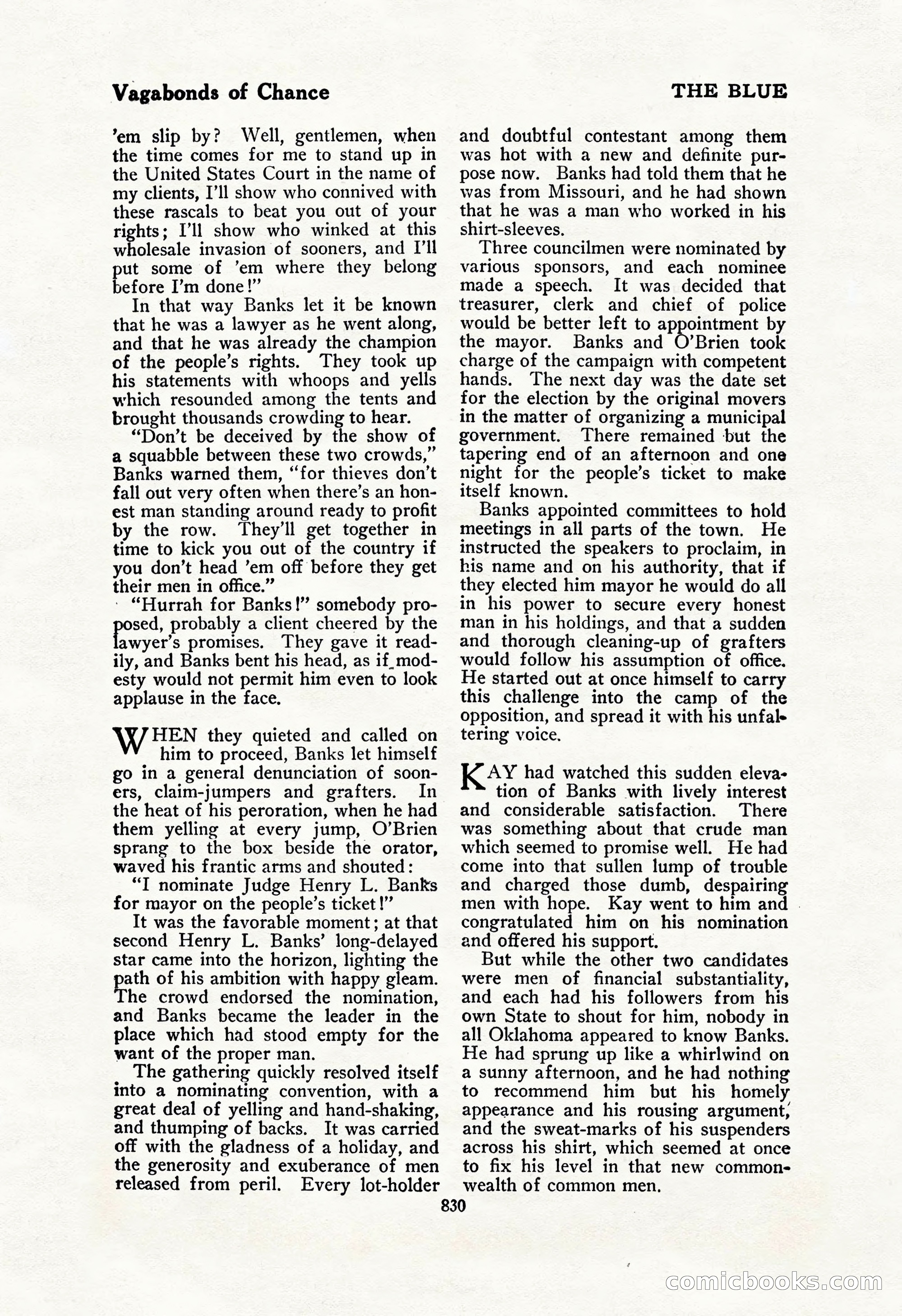 The Blue Book Magazine, February 1917 — page 116 of 264