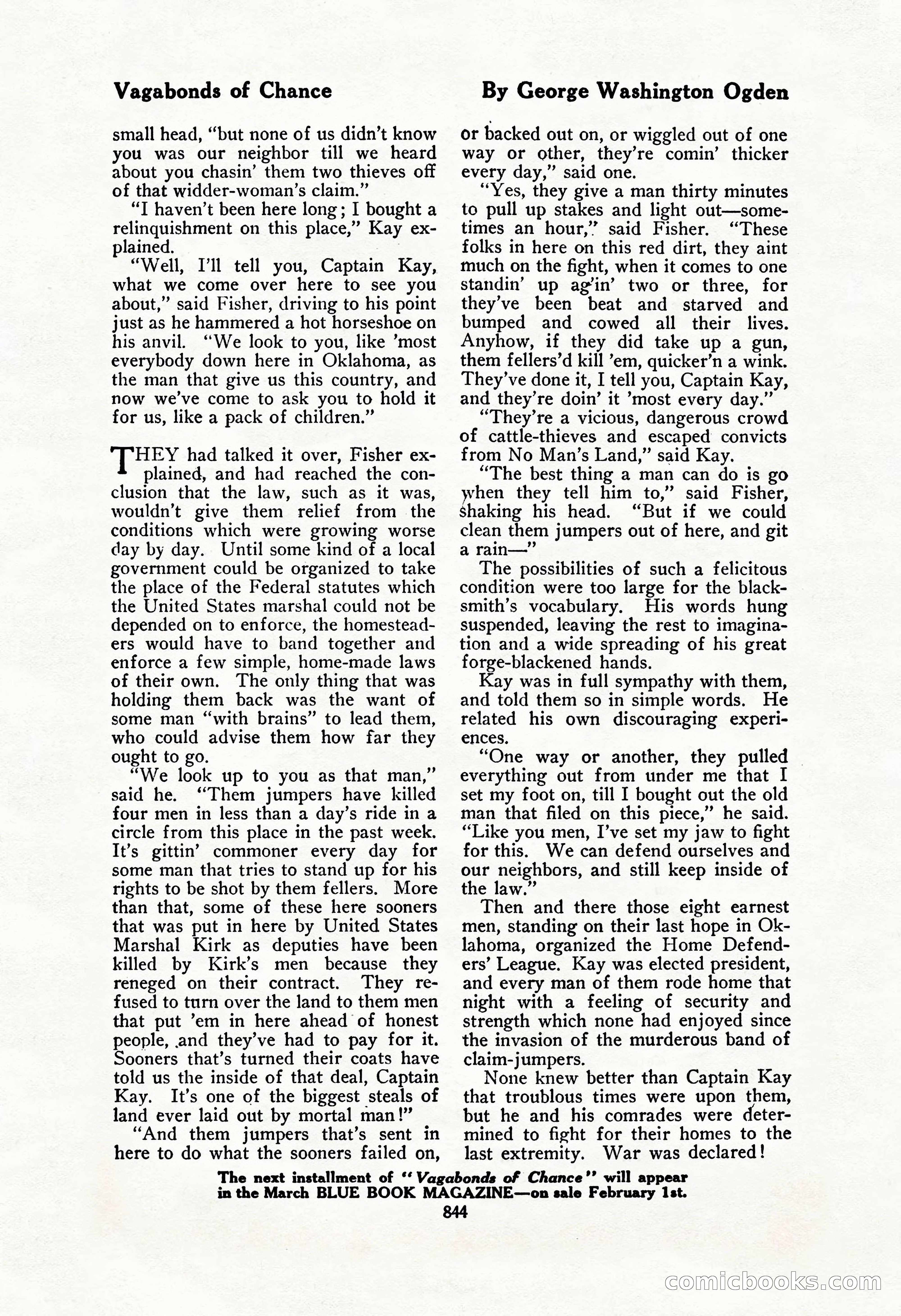 The Blue Book Magazine, February 1917 — page 130 of 264
