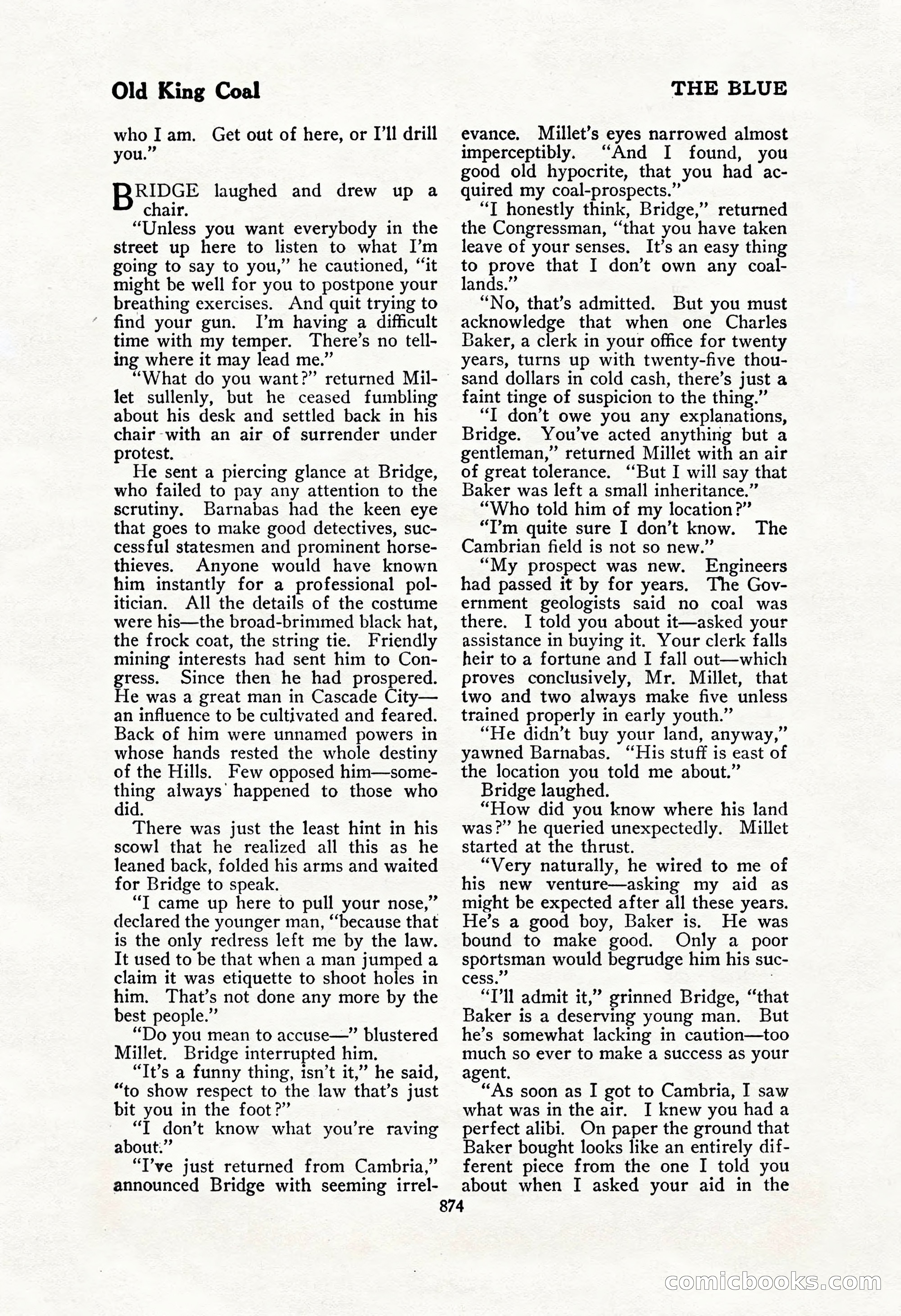 The Blue Book Magazine, February 1917 — page 160 of 264