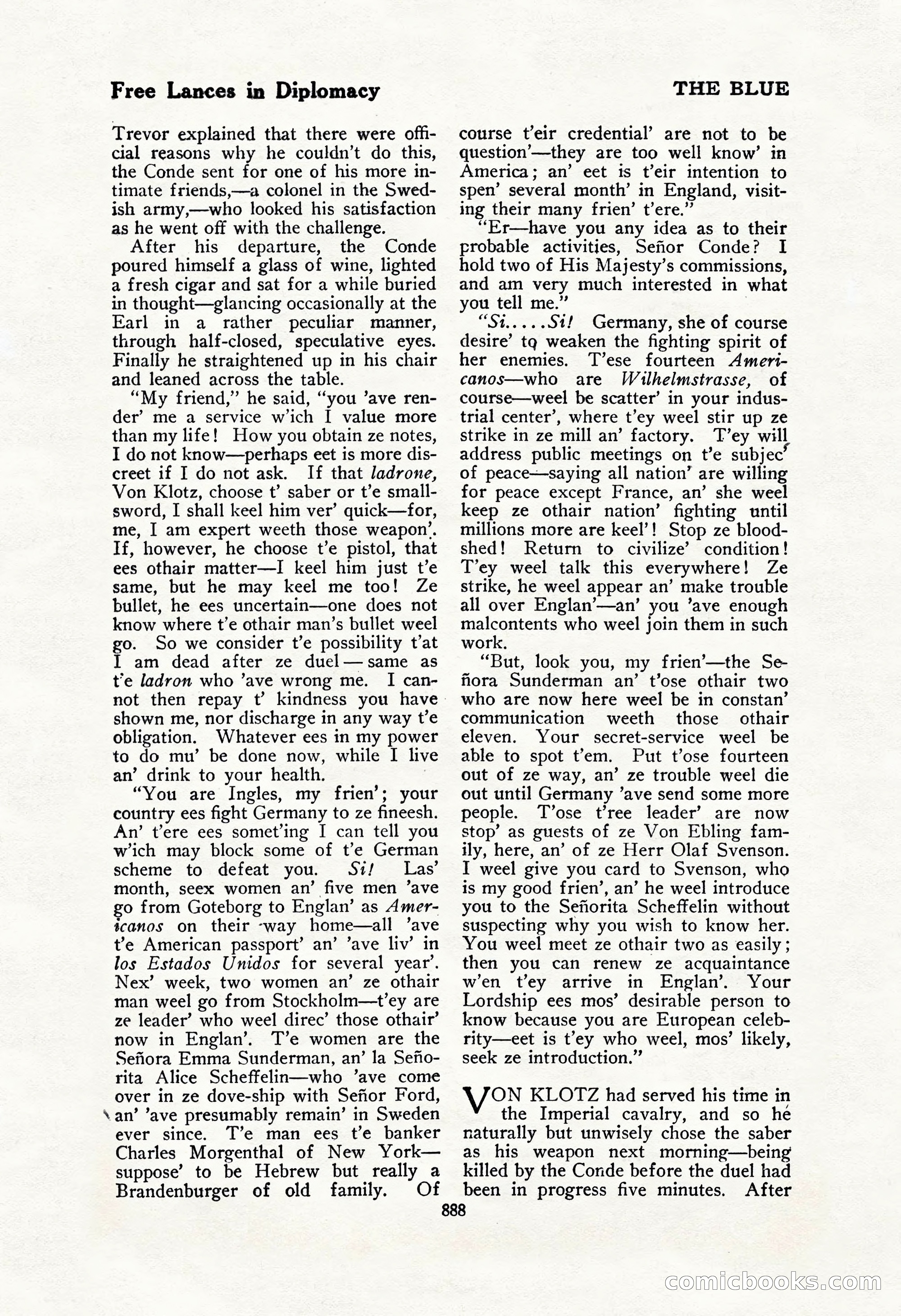 The Blue Book Magazine, February 1917 — page 174 of 264