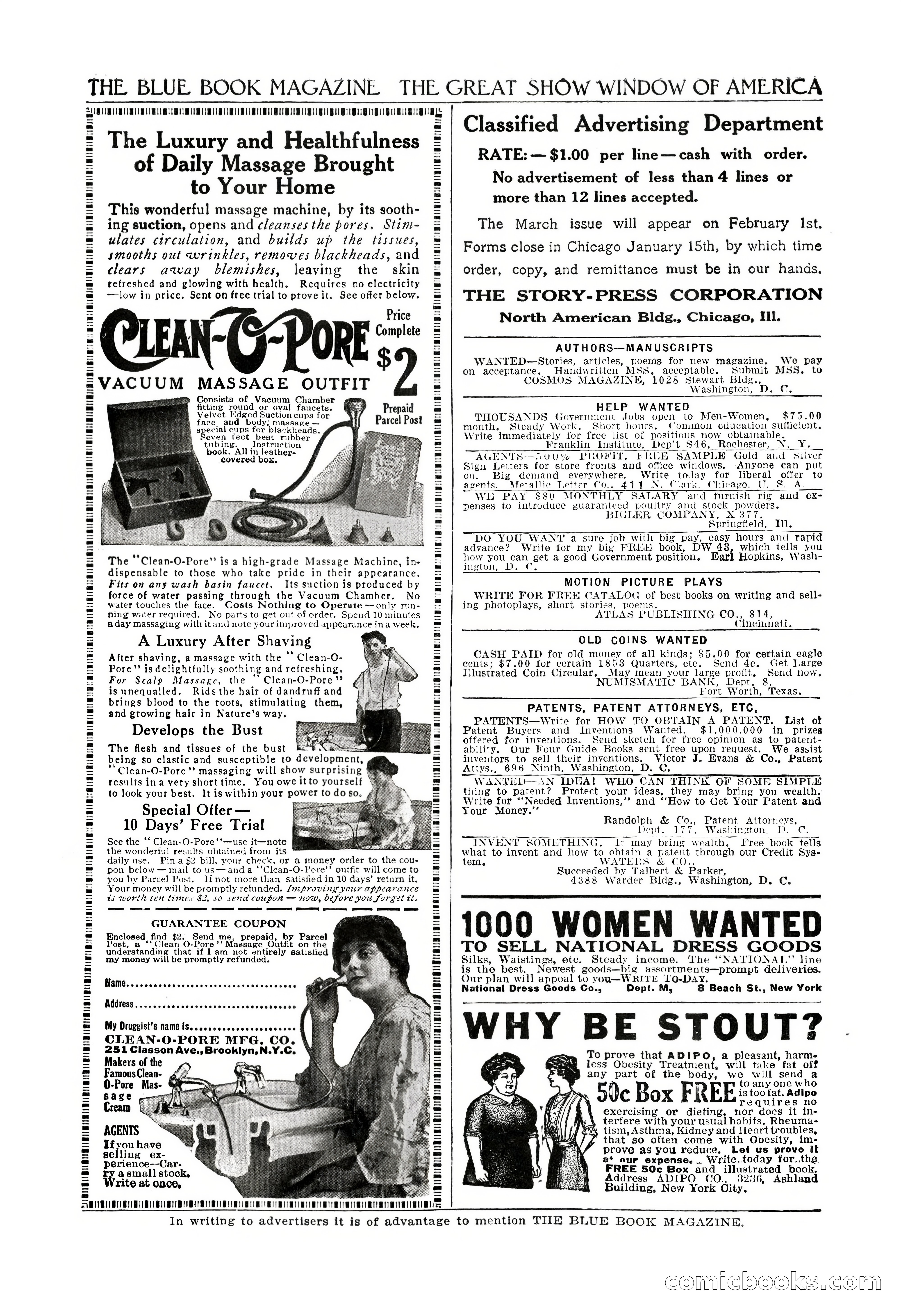 The Blue Book Magazine, February 1917 — page 258 of 264