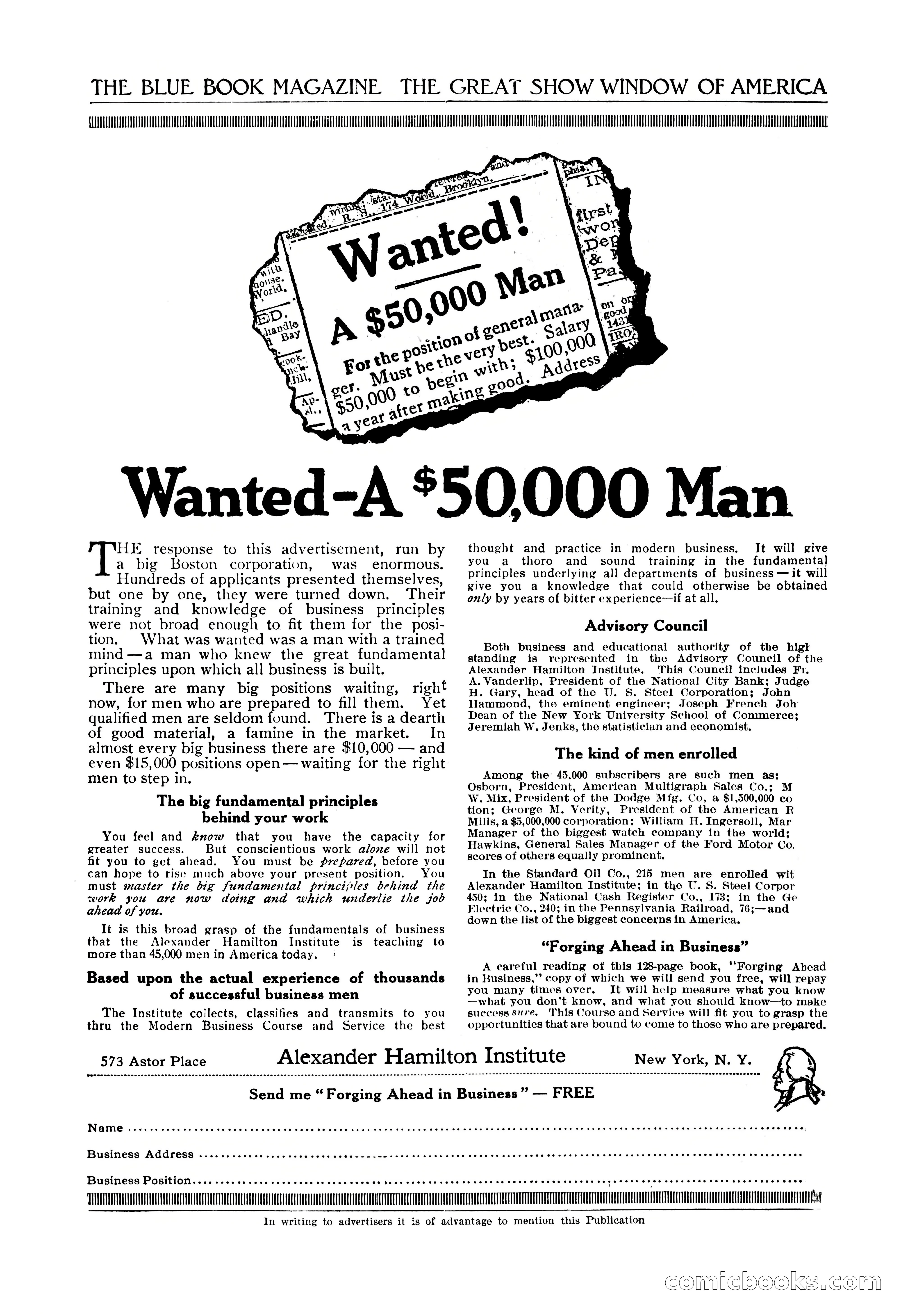 The Blue Book Magazine, February 1917 — page 260 of 264
