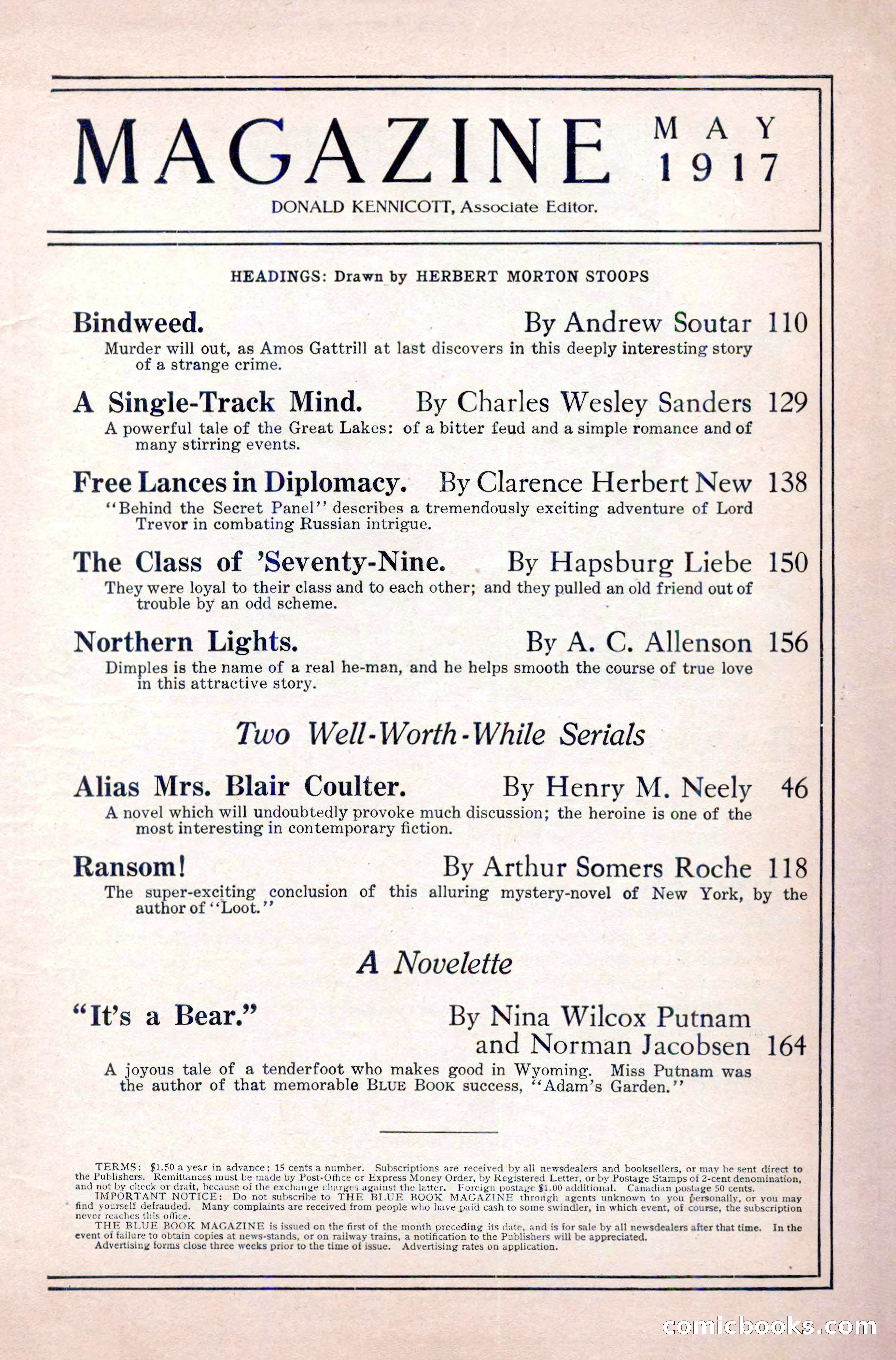 The Blue Book Magazine, May 1917 — page 5 of 220