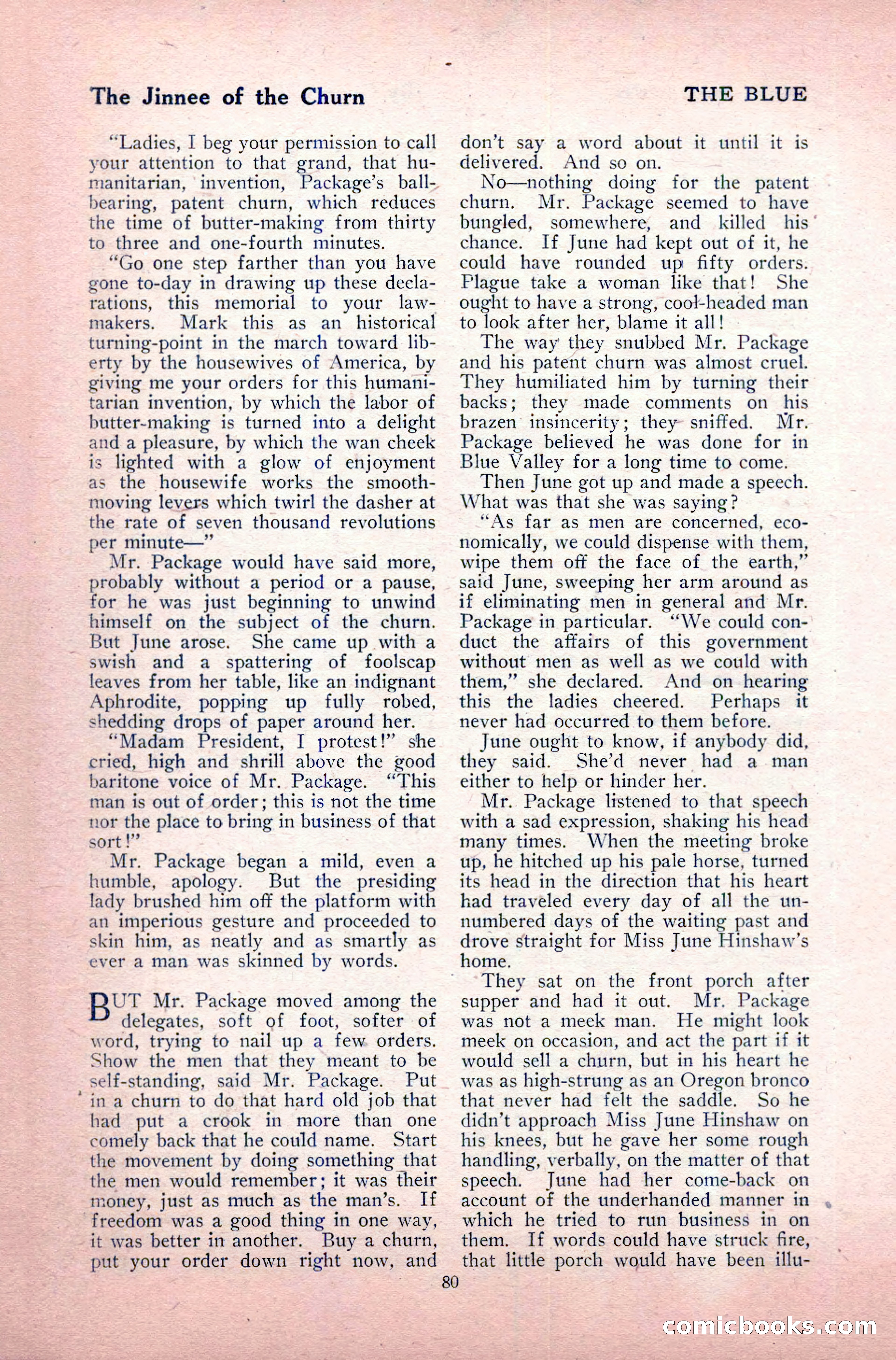 The Blue Book Magazine, May 1917 — page 86 of 220