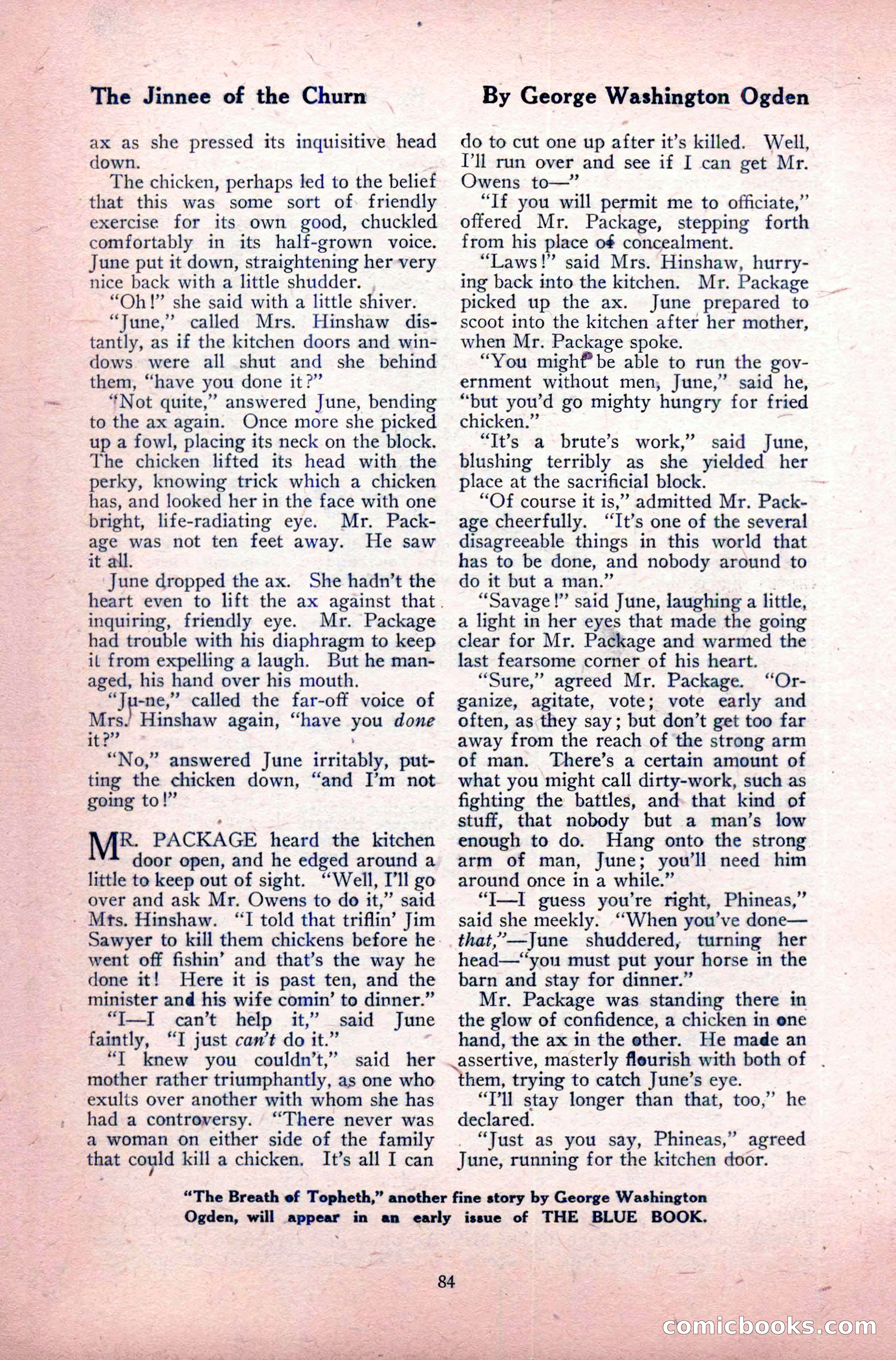 The Blue Book Magazine, May 1917 — page 90 of 220