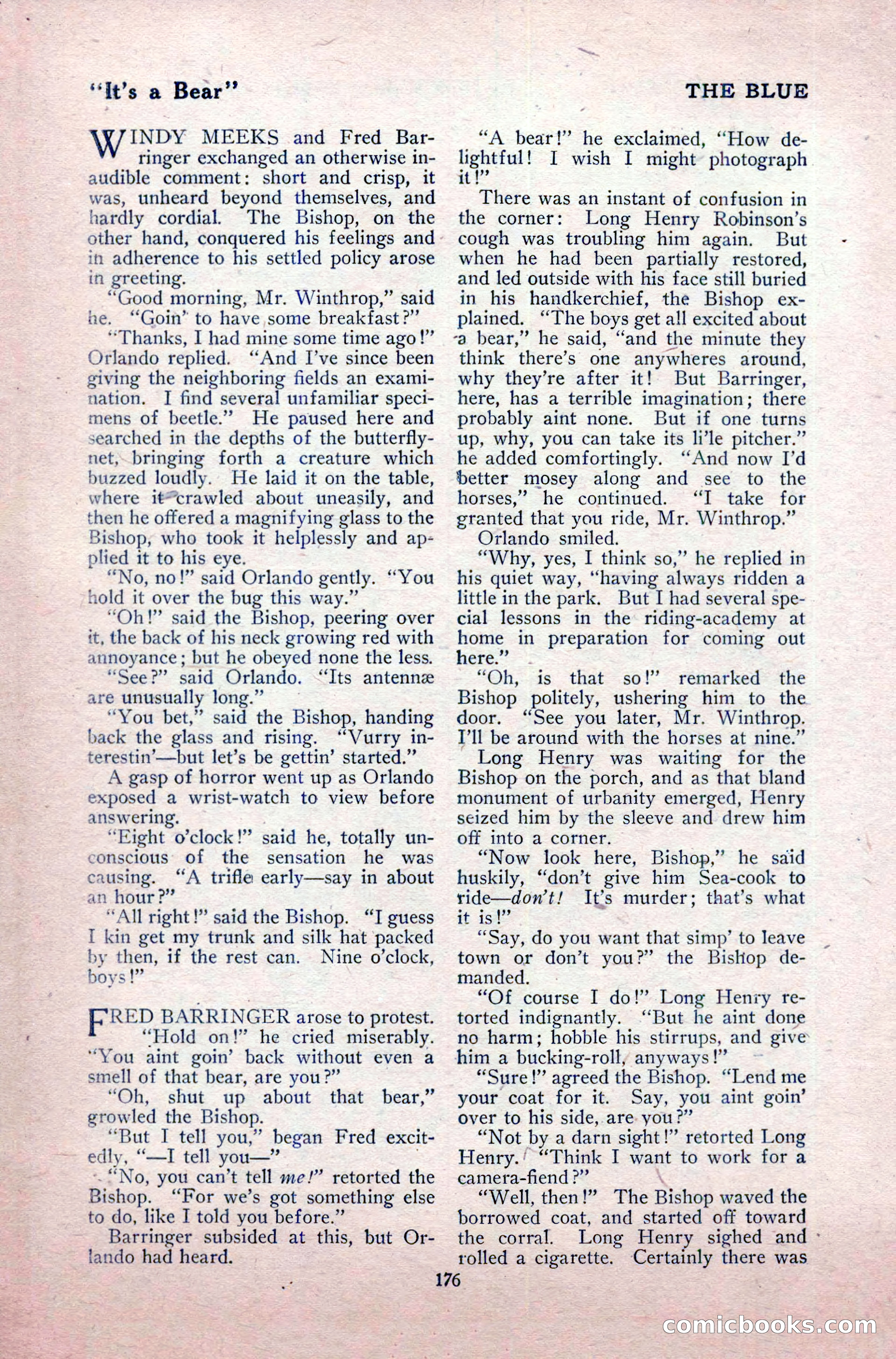 The Blue Book Magazine, May 1917 — page 182 of 220