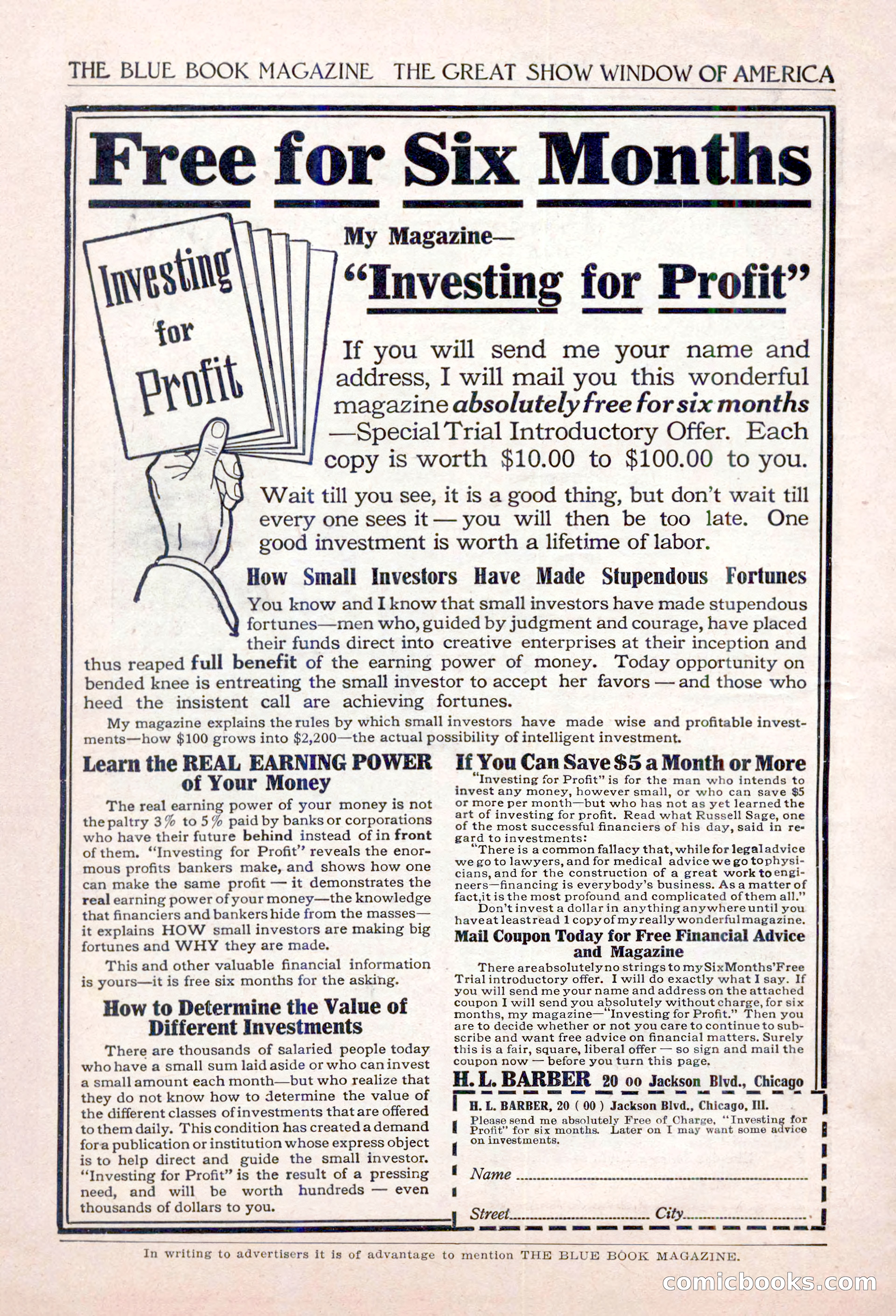 The Blue Book Magazine, May 1917 — page 218 of 220