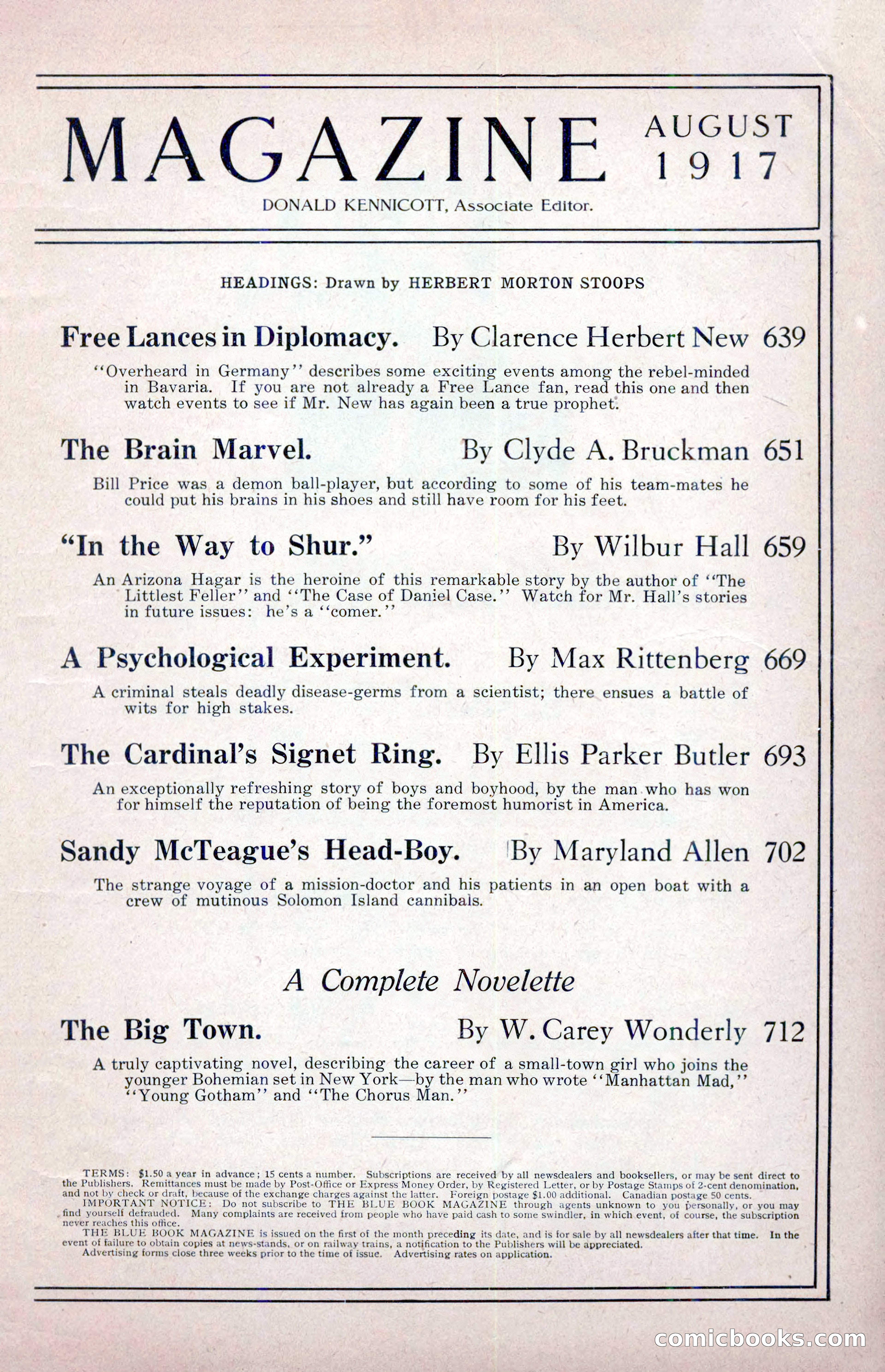 The Blue Book Magazine, August 1917 — page 5 of 216