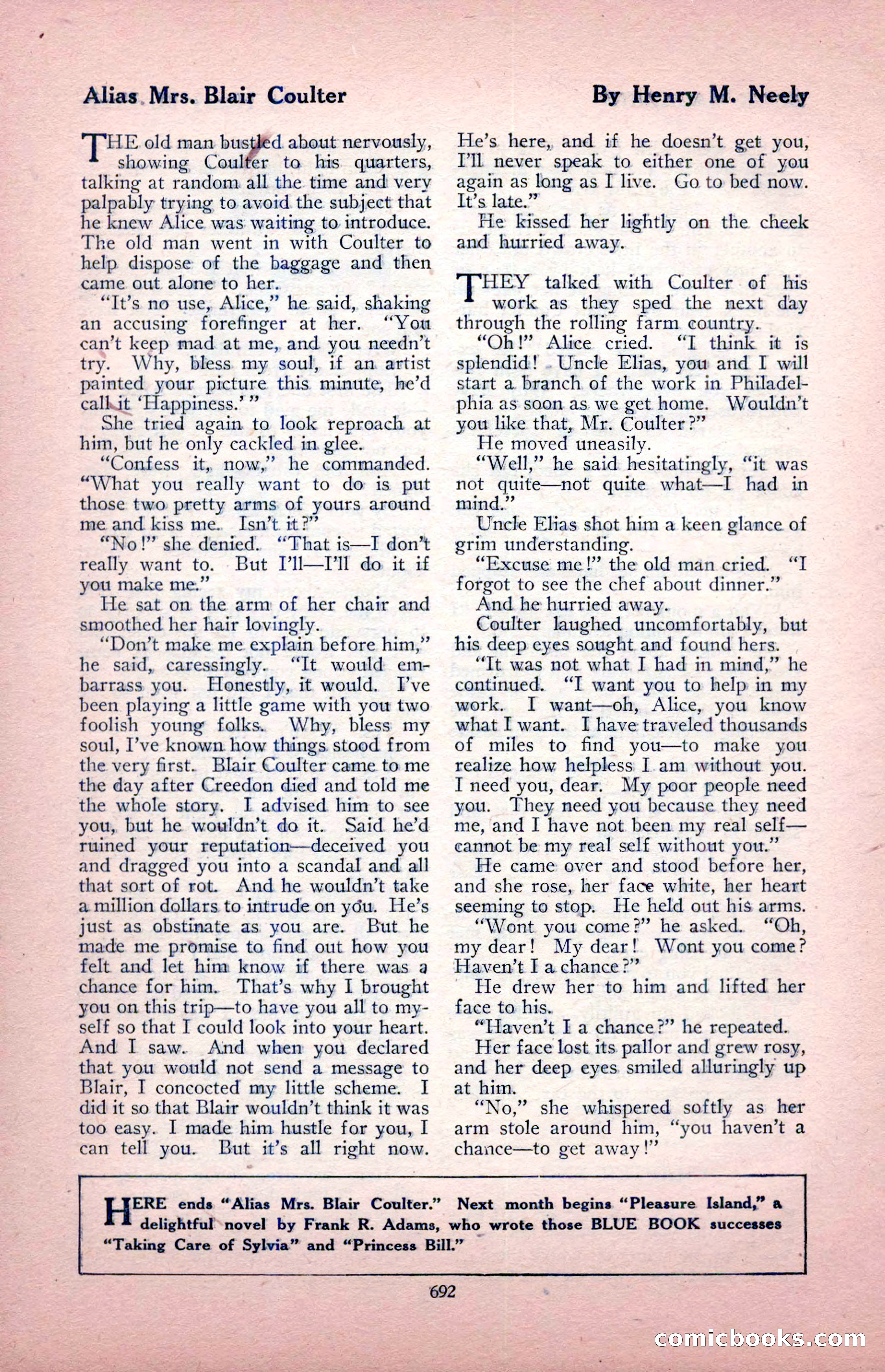 The Blue Book Magazine, August 1917 — page 122 of 216