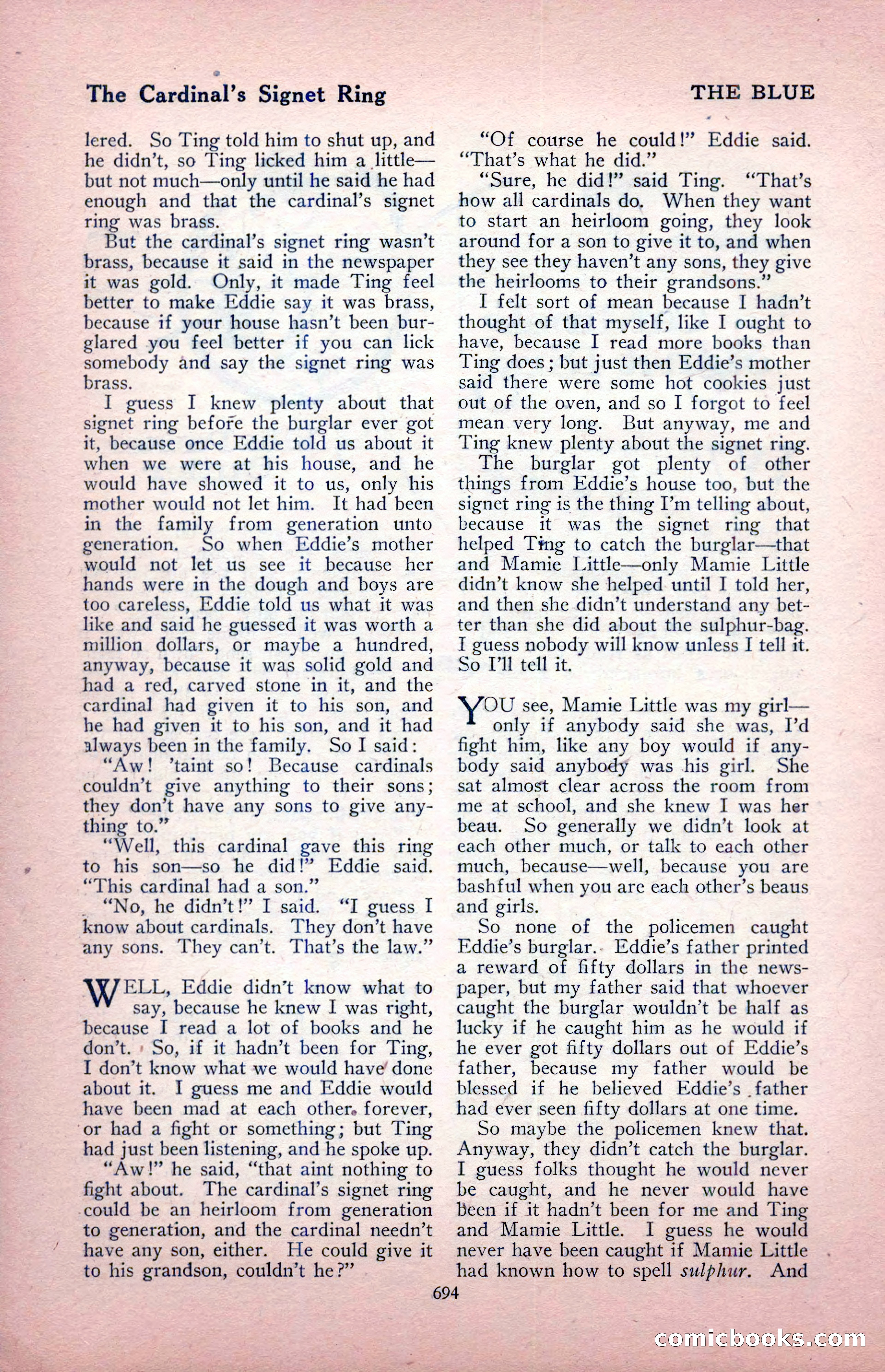 The Blue Book Magazine, August 1917 — page 124 of 216
