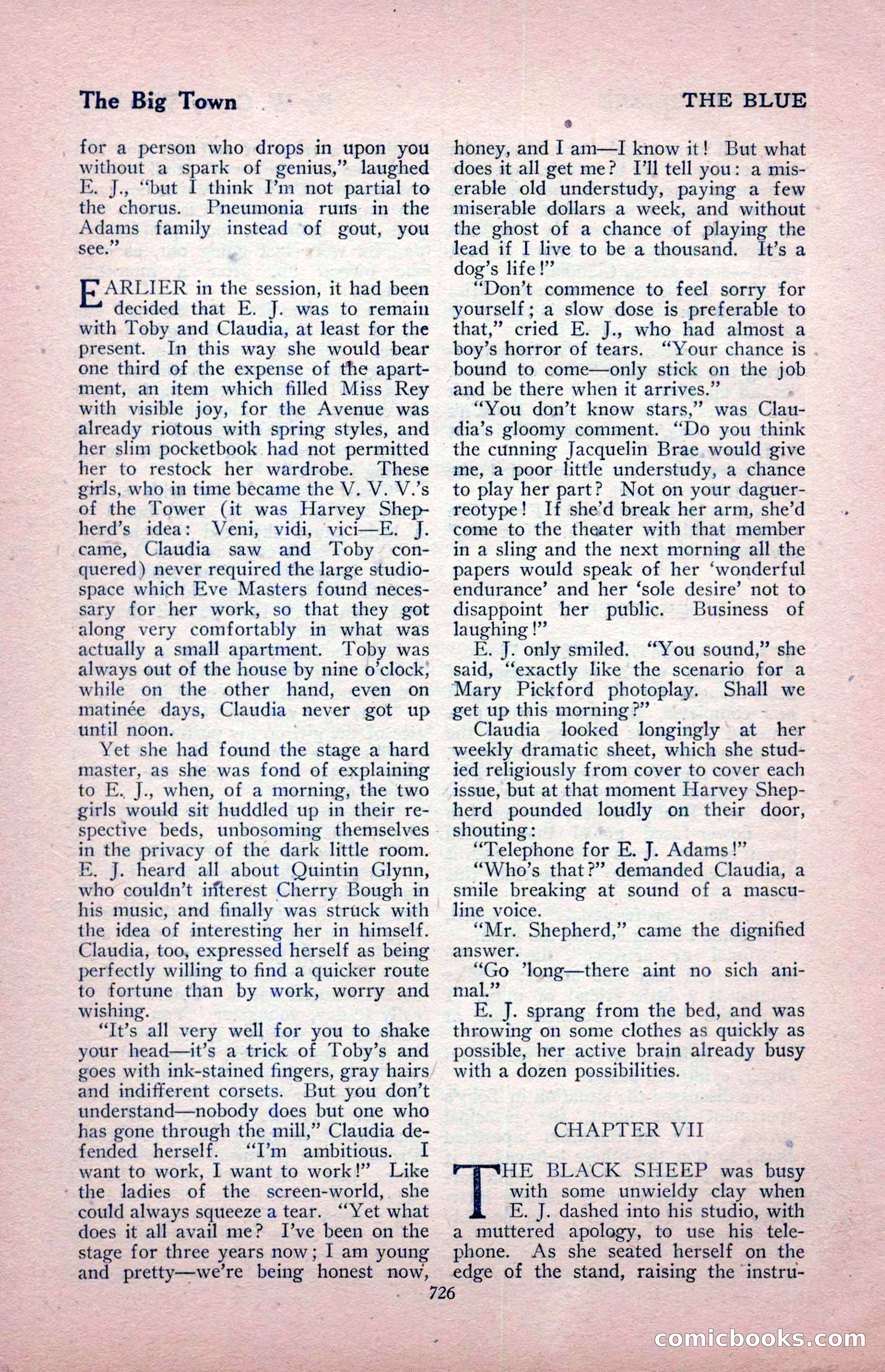 The Blue Book Magazine, August 1917 — page 156 of 216