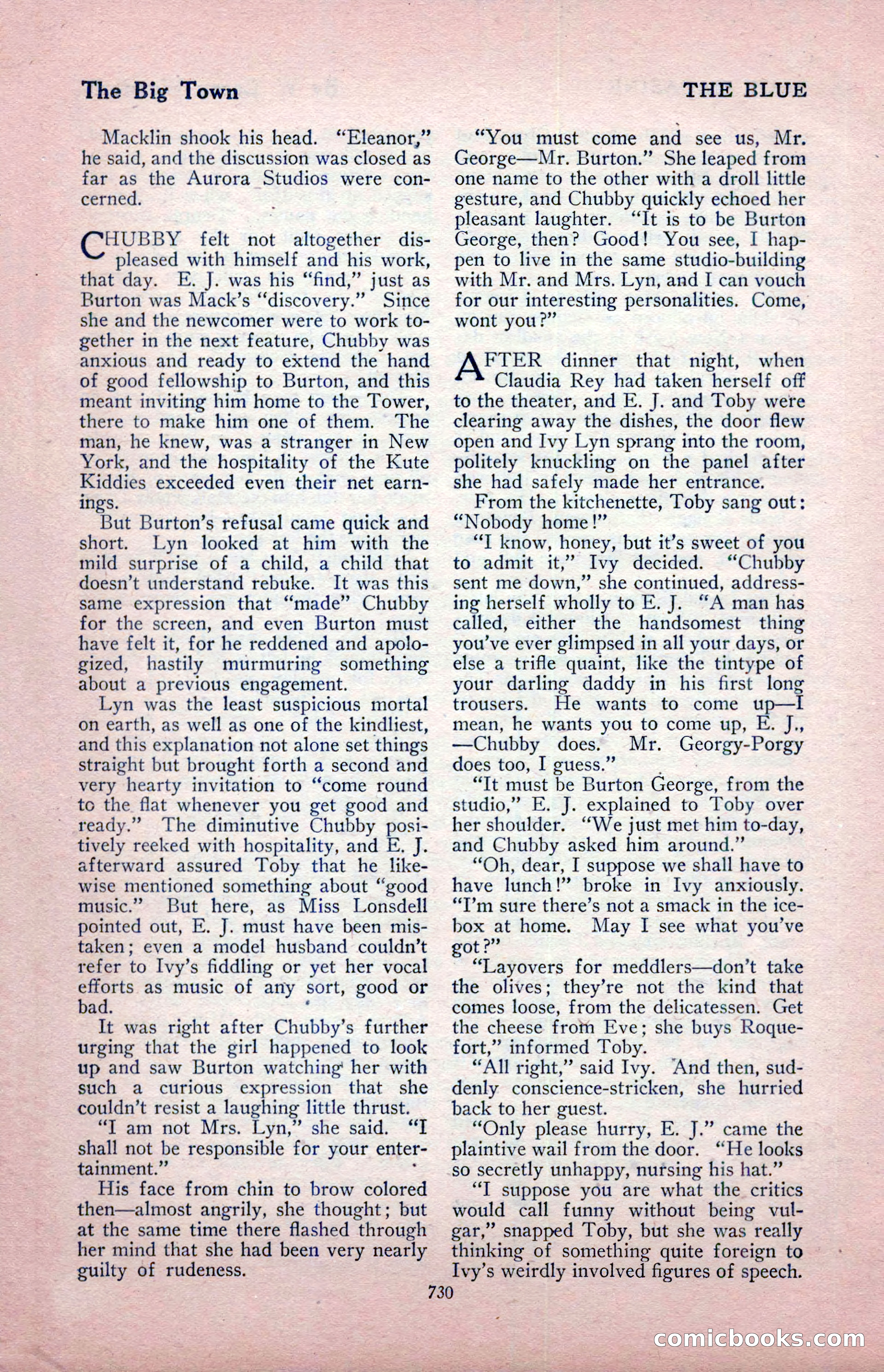 The Blue Book Magazine, August 1917 — page 160 of 216