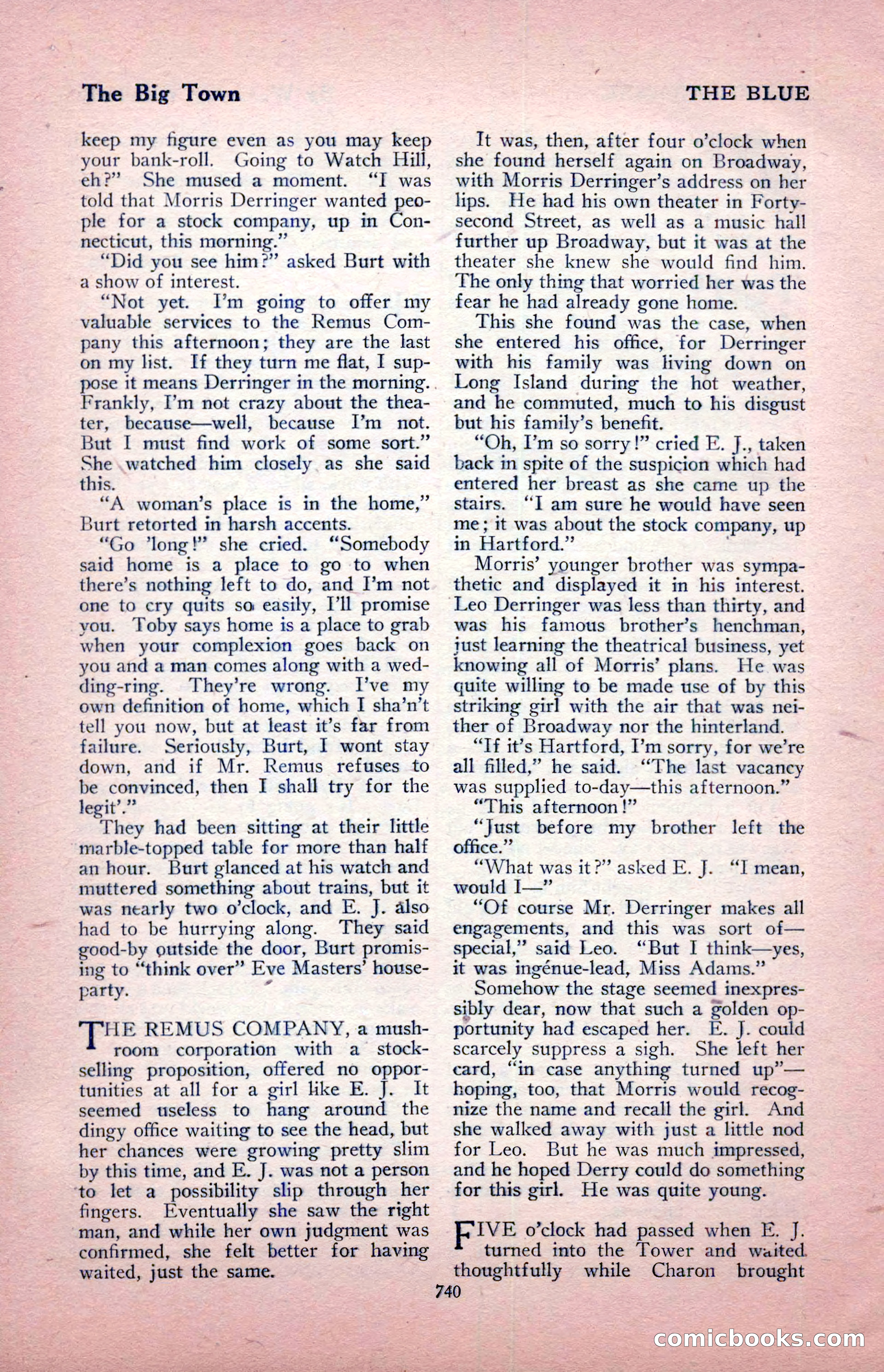 The Blue Book Magazine, August 1917 — page 170 of 216