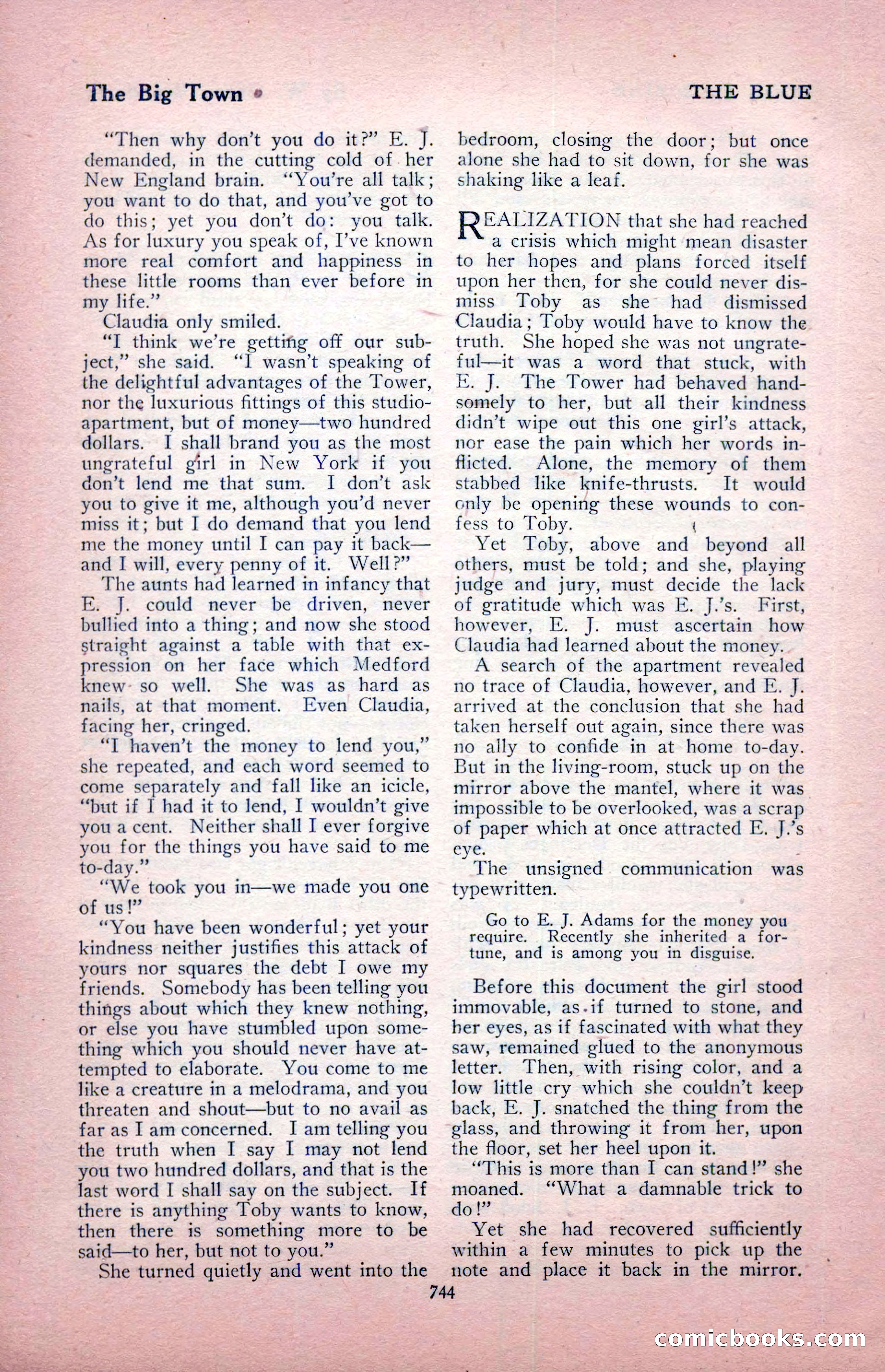 The Blue Book Magazine, August 1917 — page 174 of 216