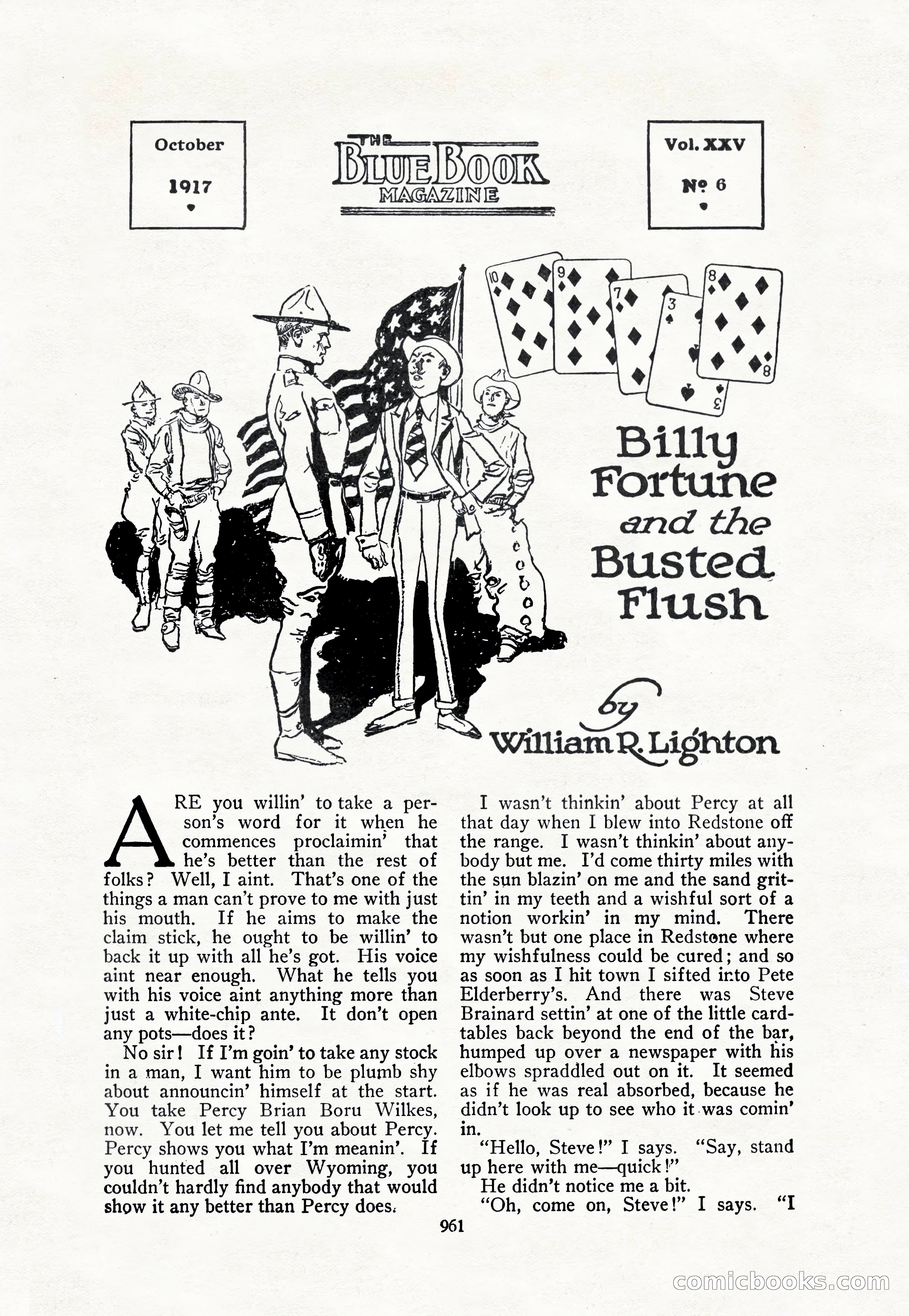 The Blue Book Magazine, October 1917 — page 7 of 218