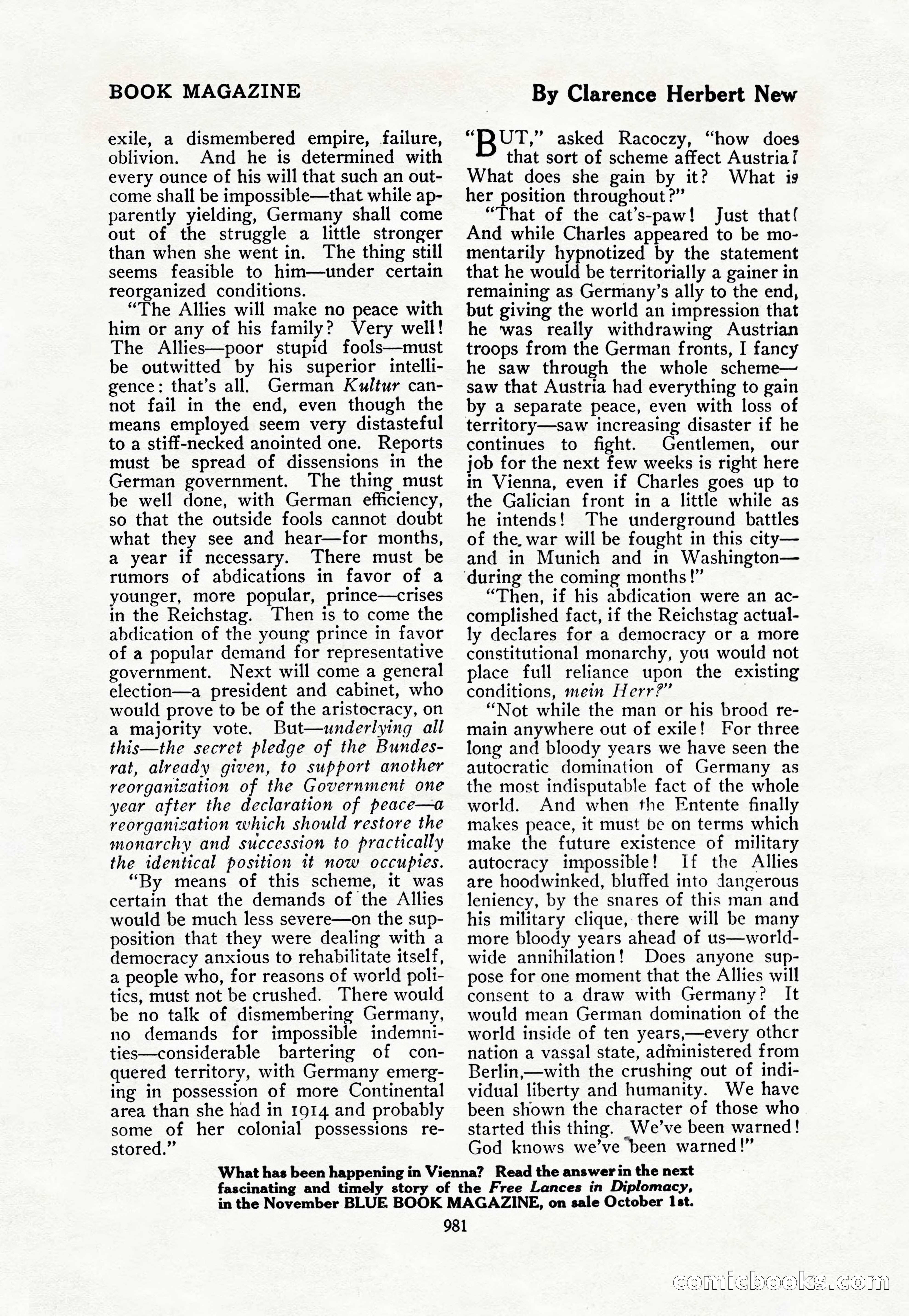 The Blue Book Magazine, October 1917 — page 27 of 218