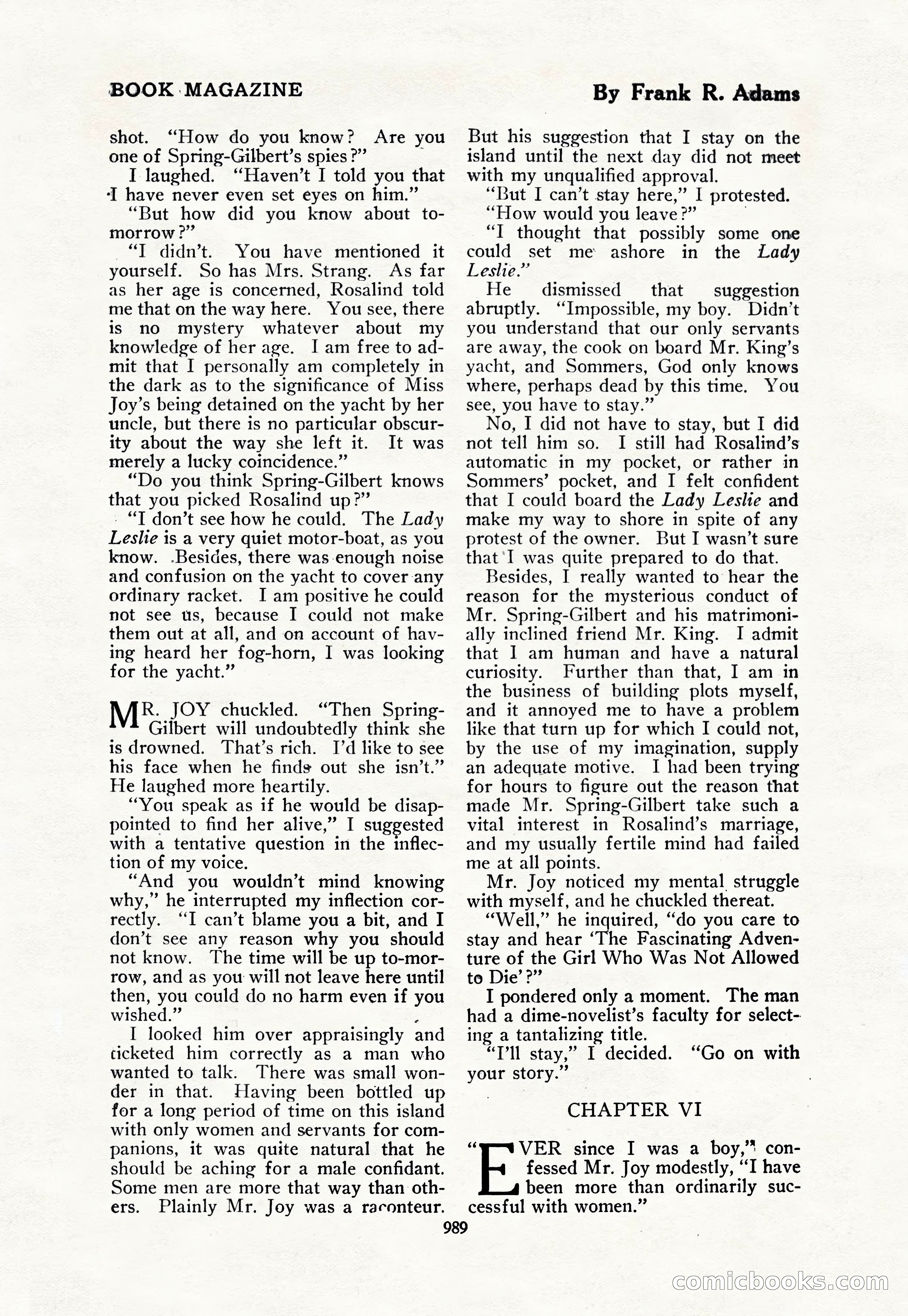 The Blue Book Magazine, October 1917 — page 35 of 218
