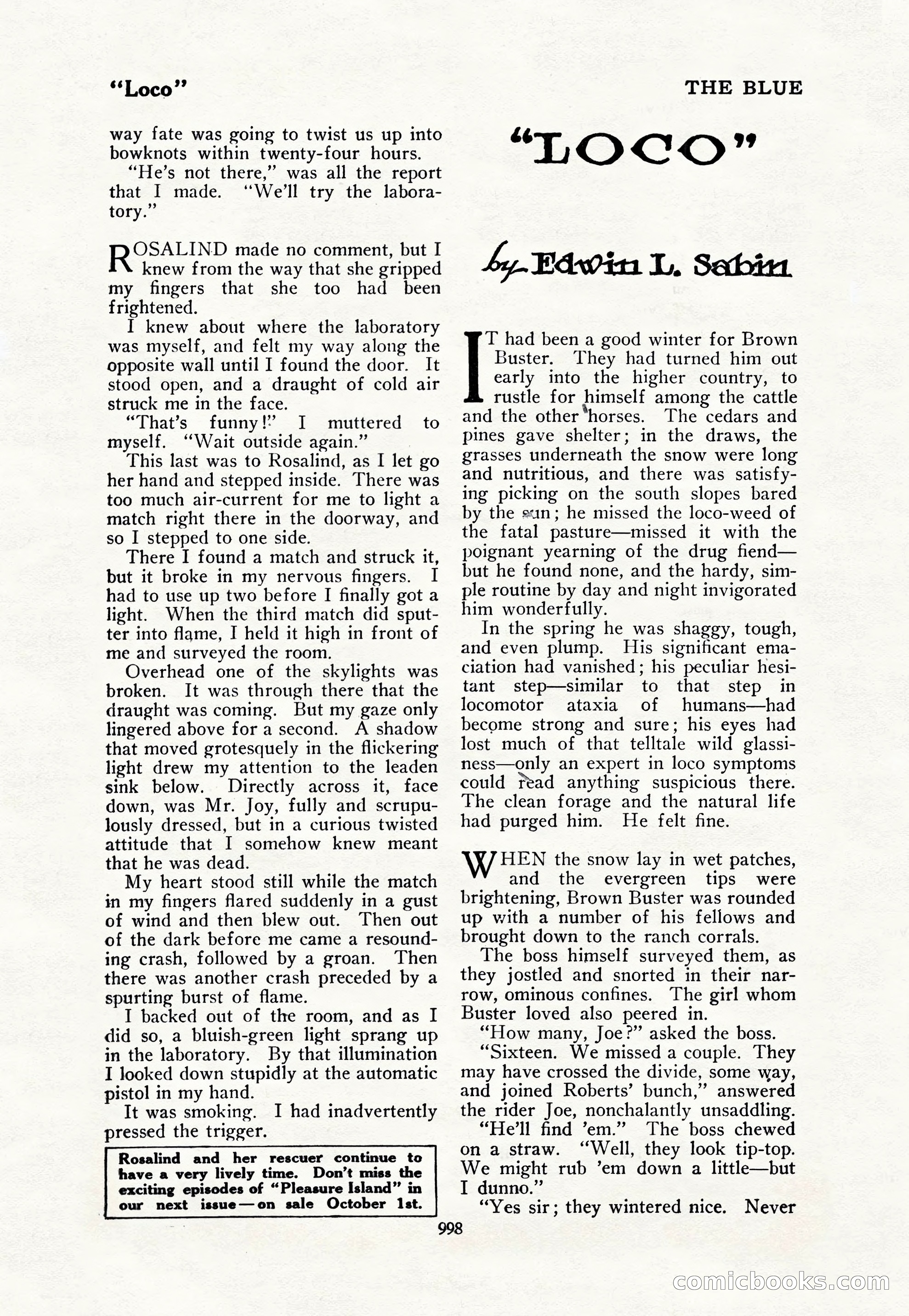 The Blue Book Magazine, October 1917 — page 44 of 218