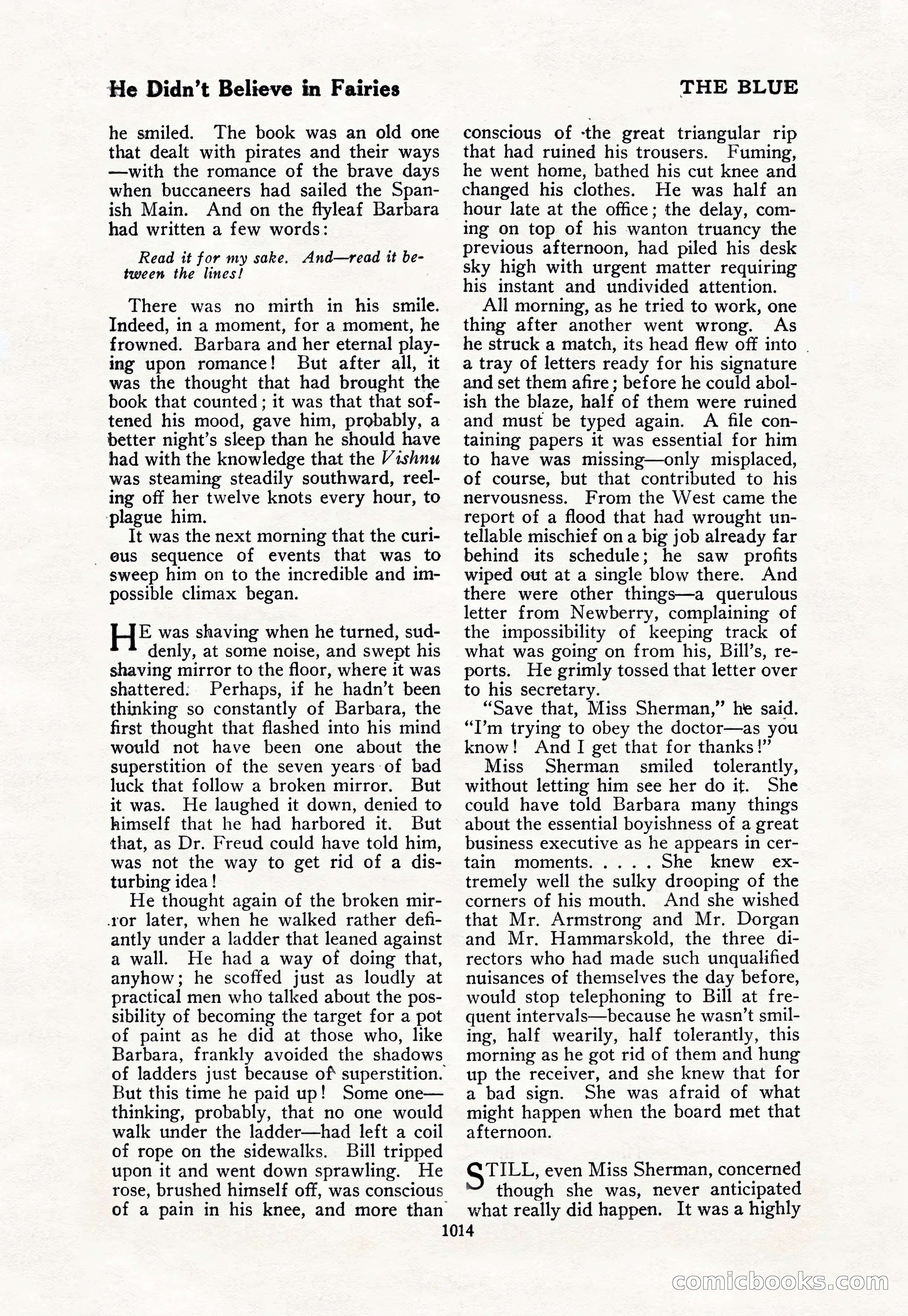 The Blue Book Magazine, October 1917 — page 60 of 218