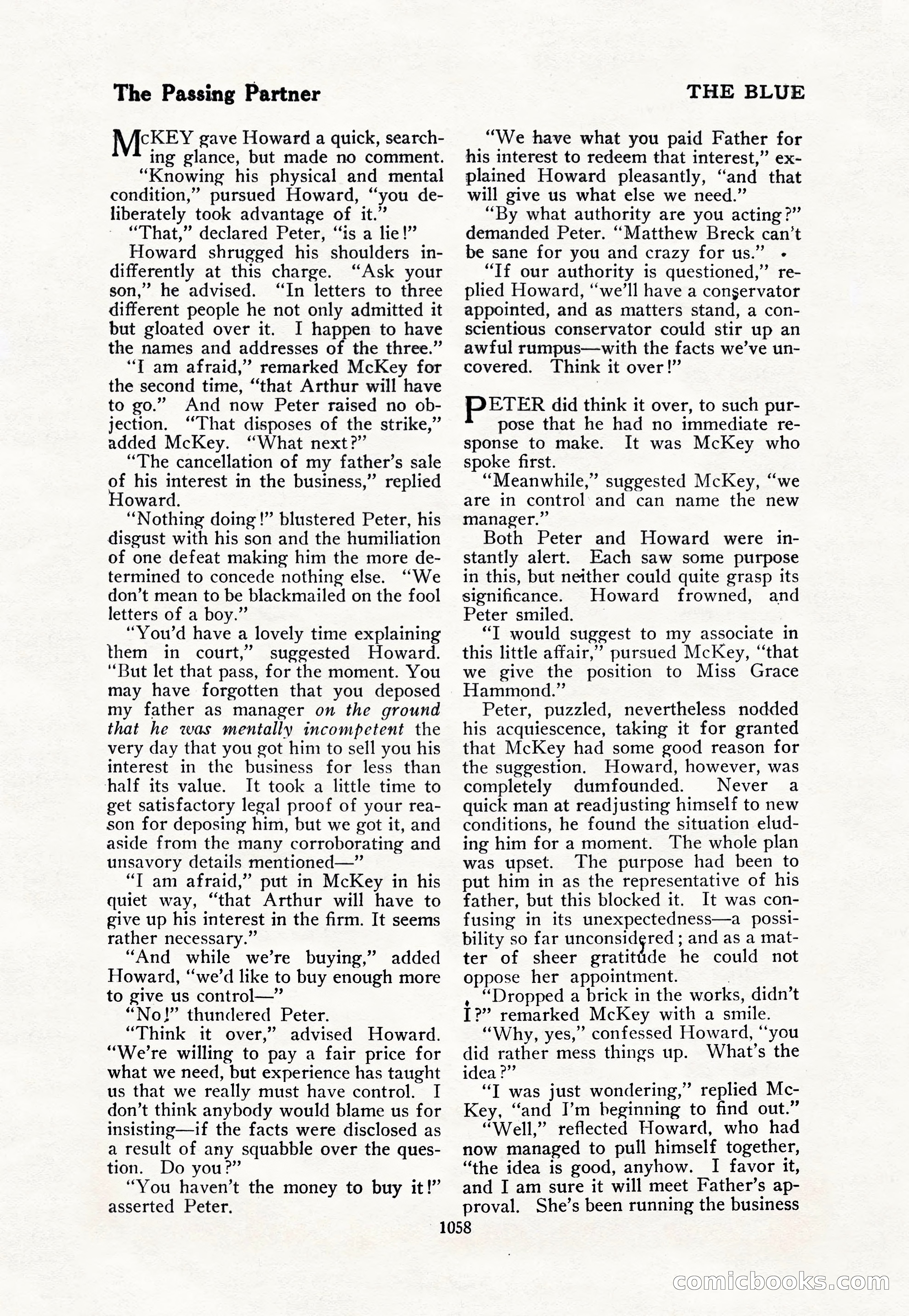 The Blue Book Magazine, October 1917 — page 104 of 218