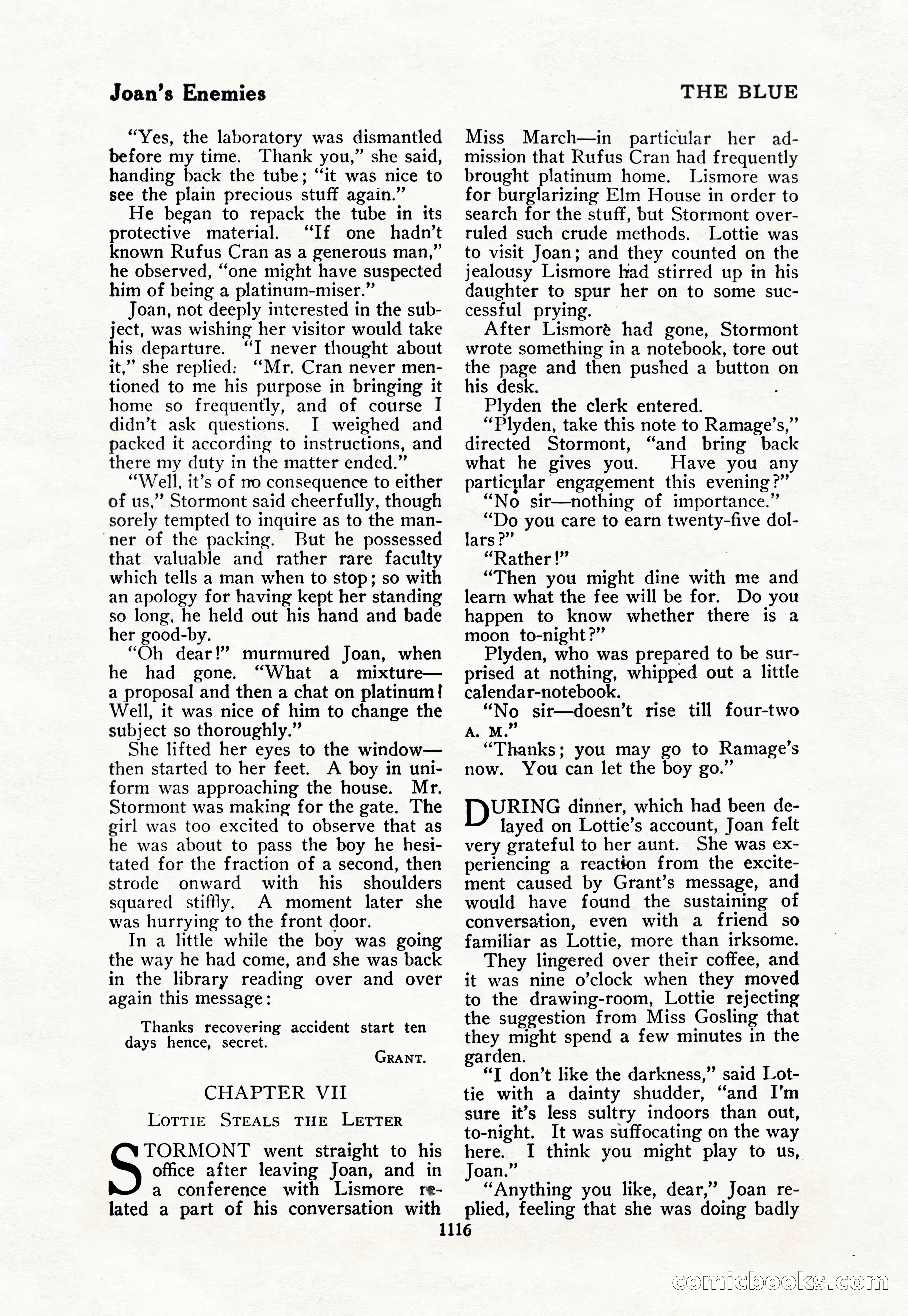 The Blue Book Magazine, October 1917 — page 162 of 218