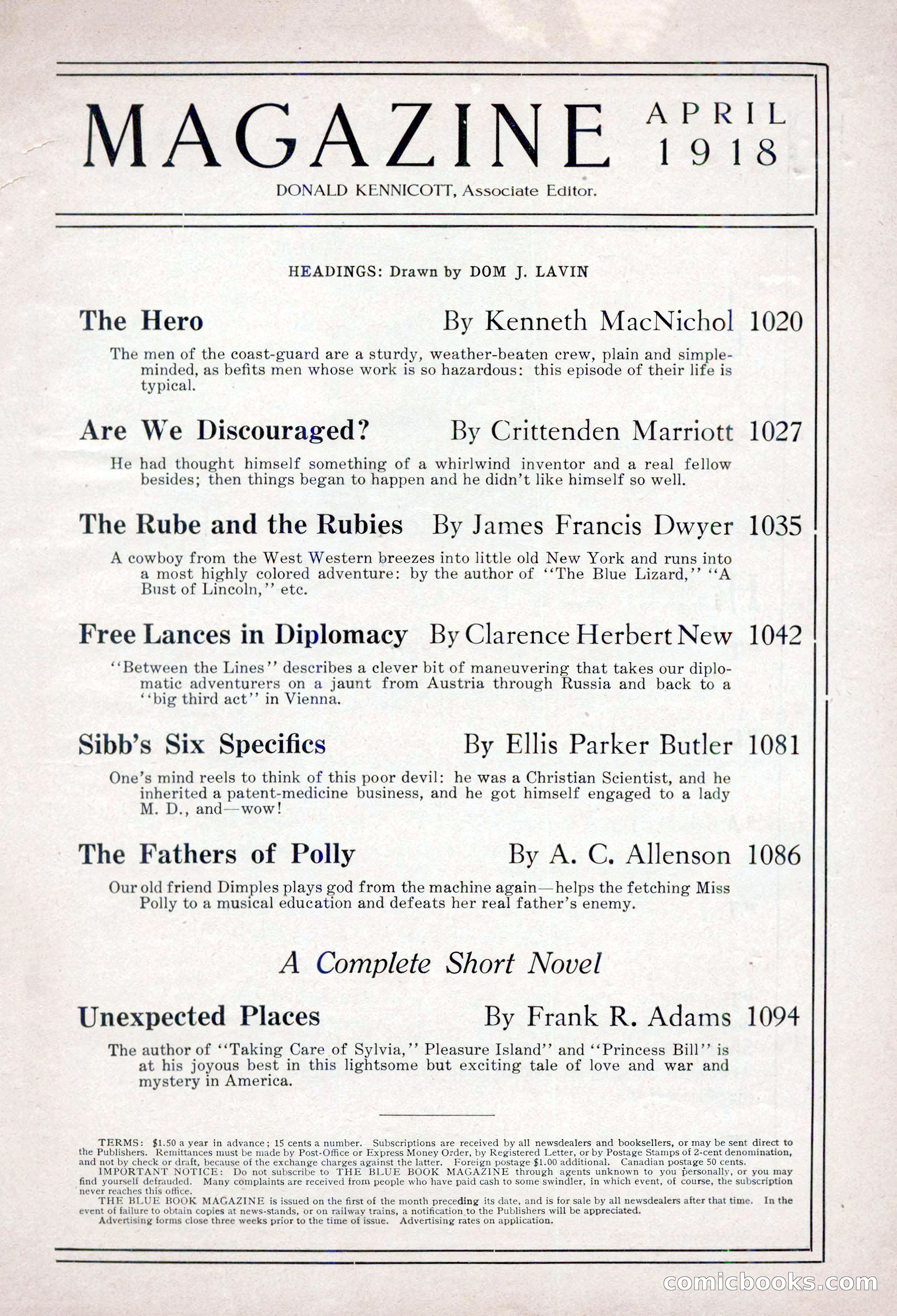 The Blue Book Magazine, April 1918 — page 5 of 212