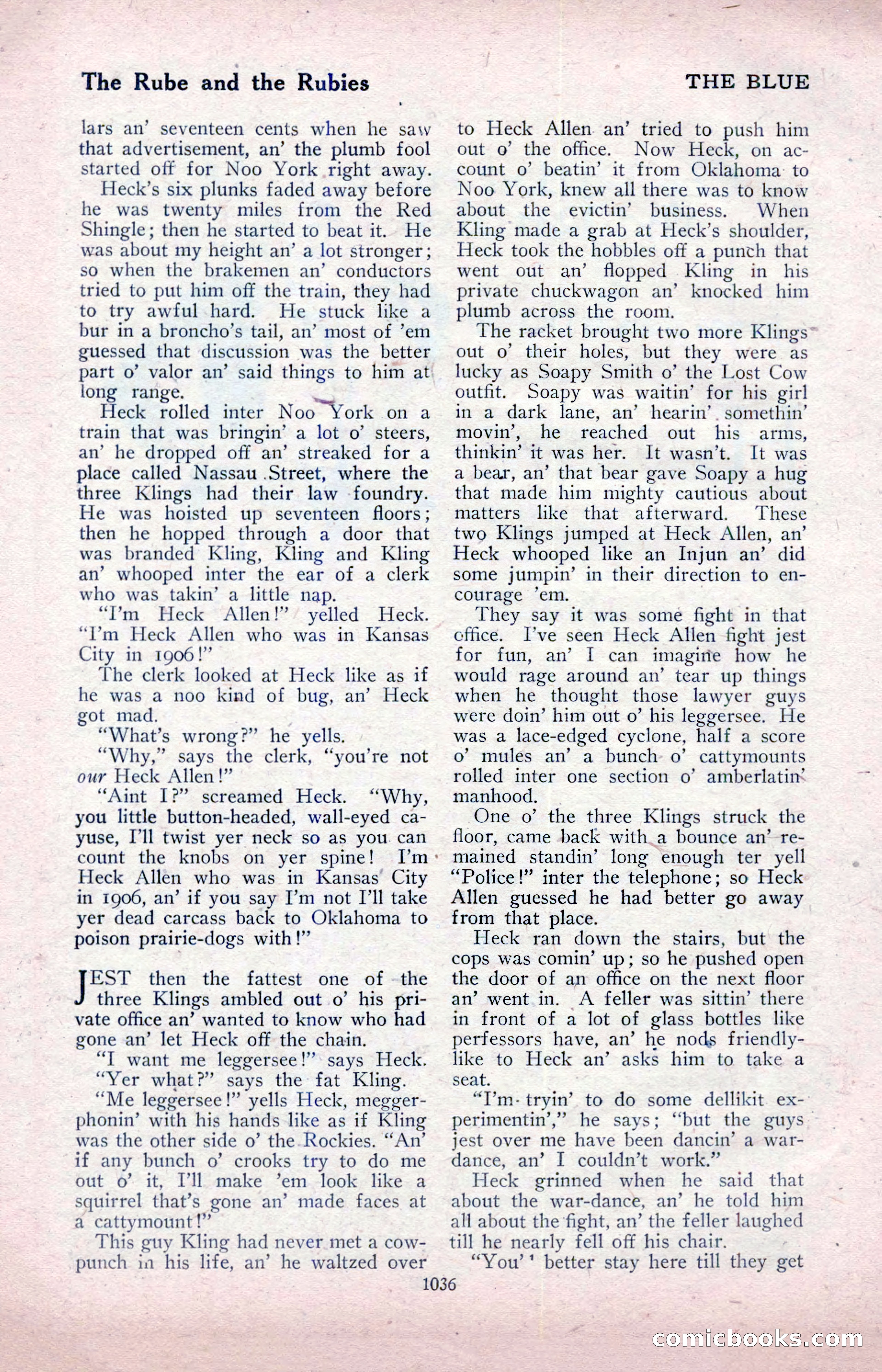 The Blue Book Magazine, April 1918 — page 82 of 212