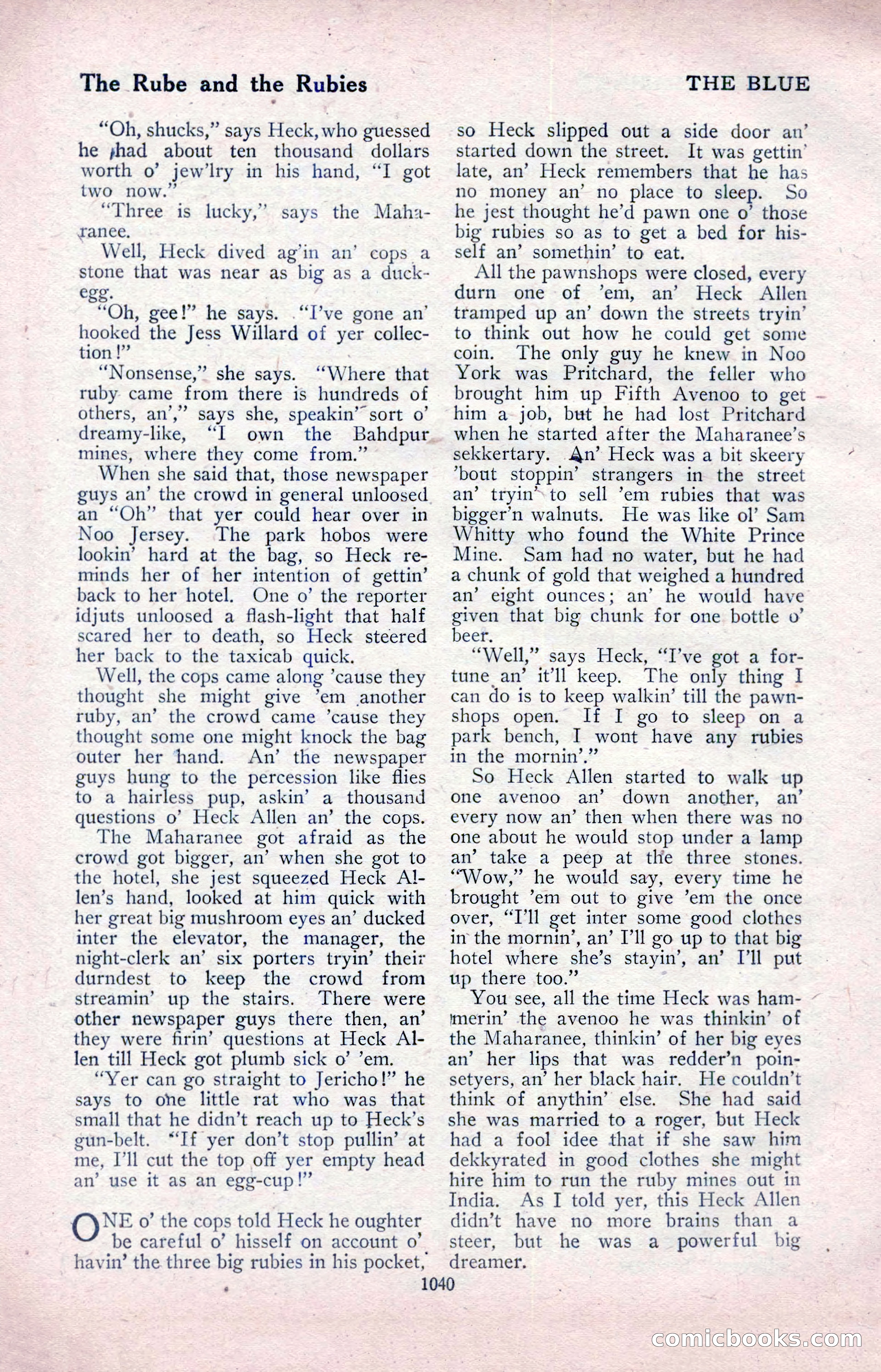 The Blue Book Magazine, April 1918 — page 86 of 212