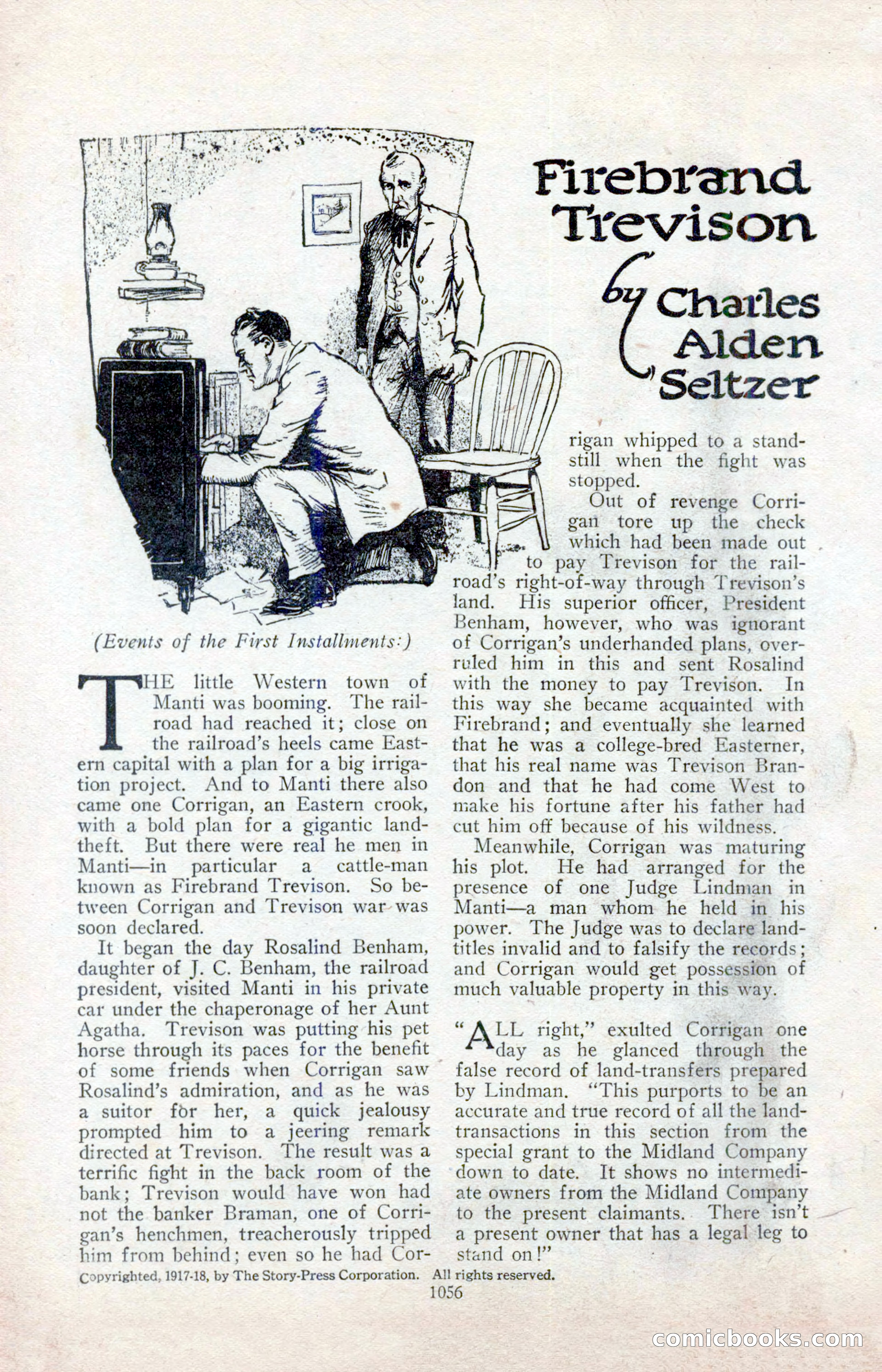 The Blue Book Magazine, April 1918 — page 102 of 212