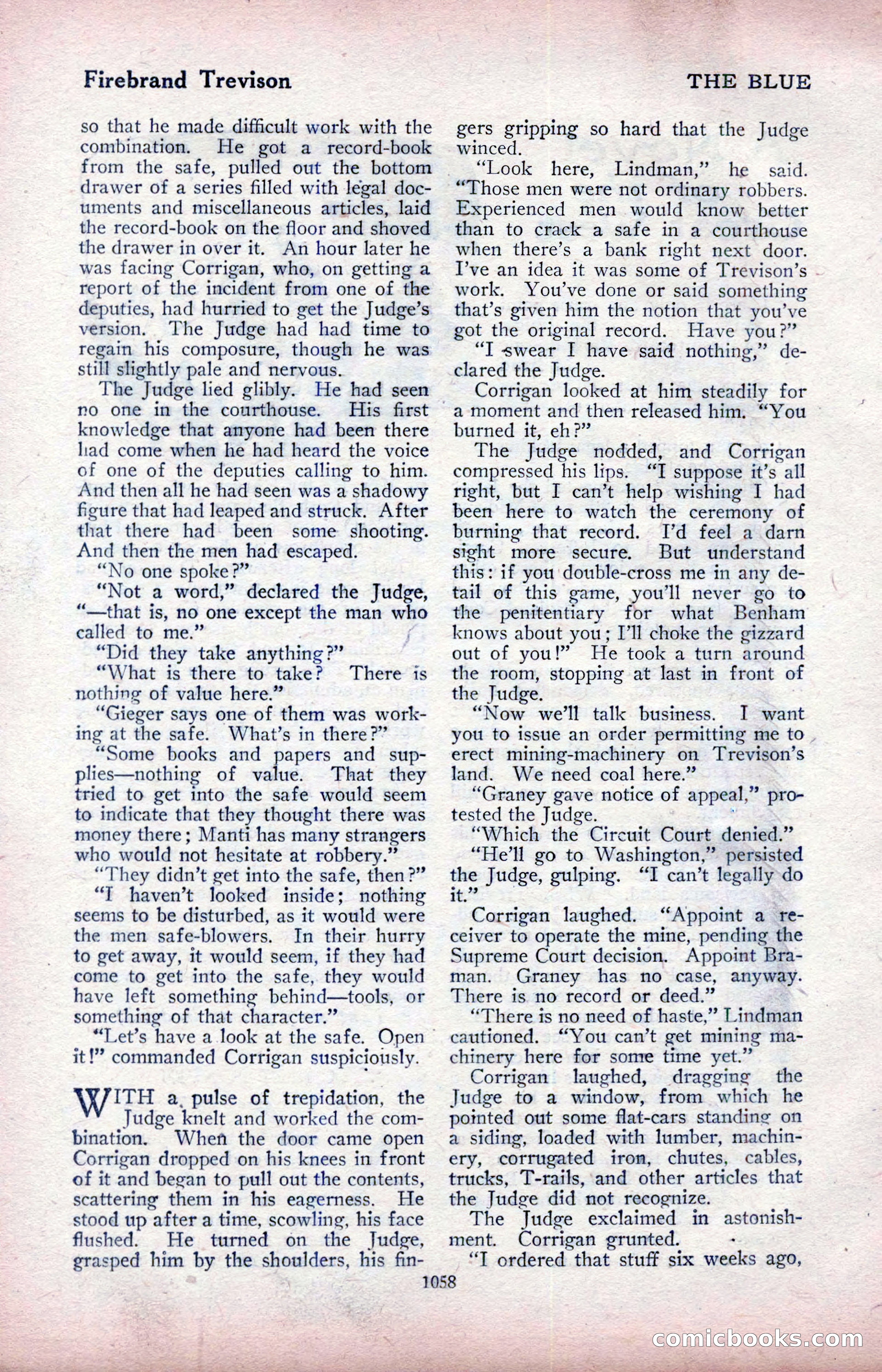 The Blue Book Magazine, April 1918 — page 104 of 212