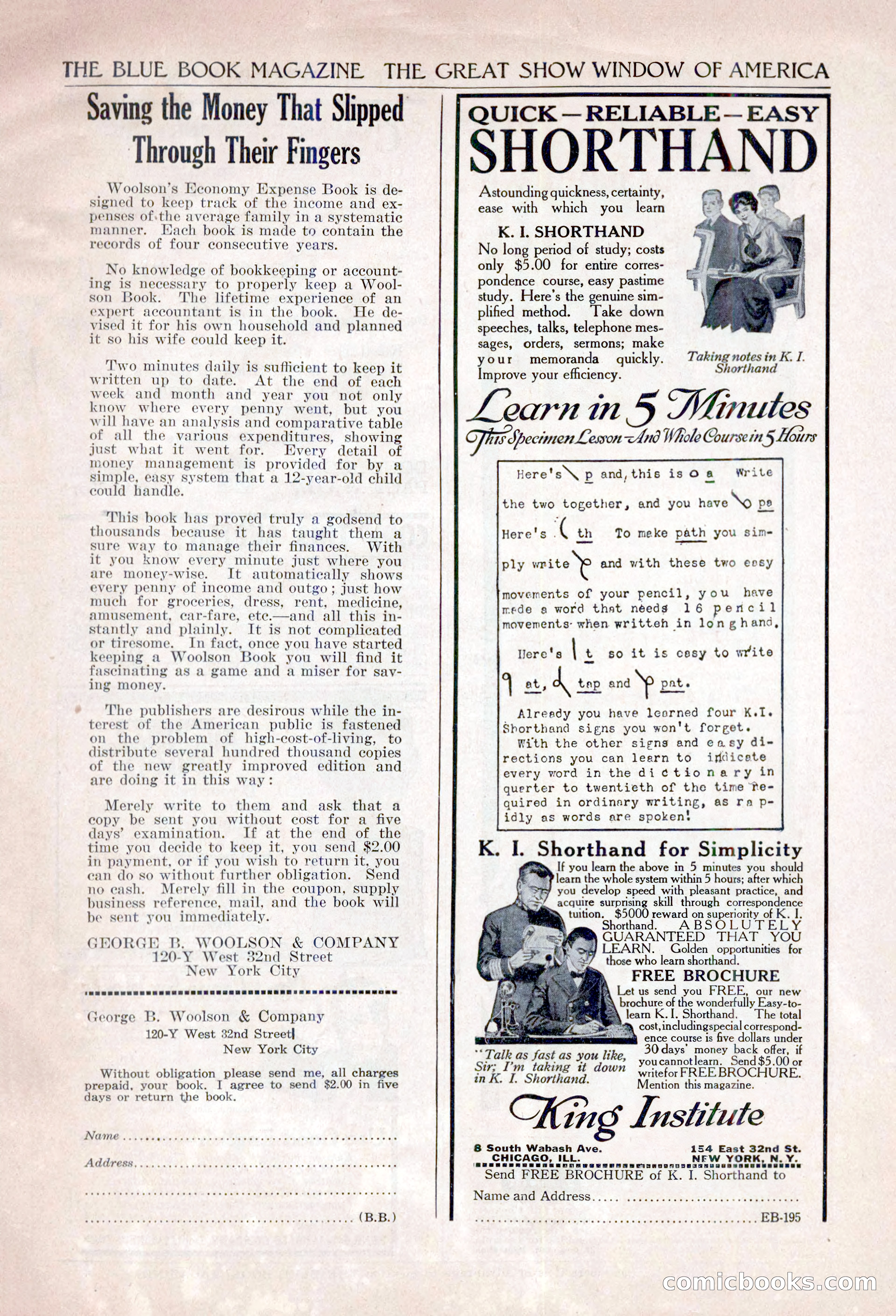 The Blue Book Magazine, April 1918 — page 207 of 212