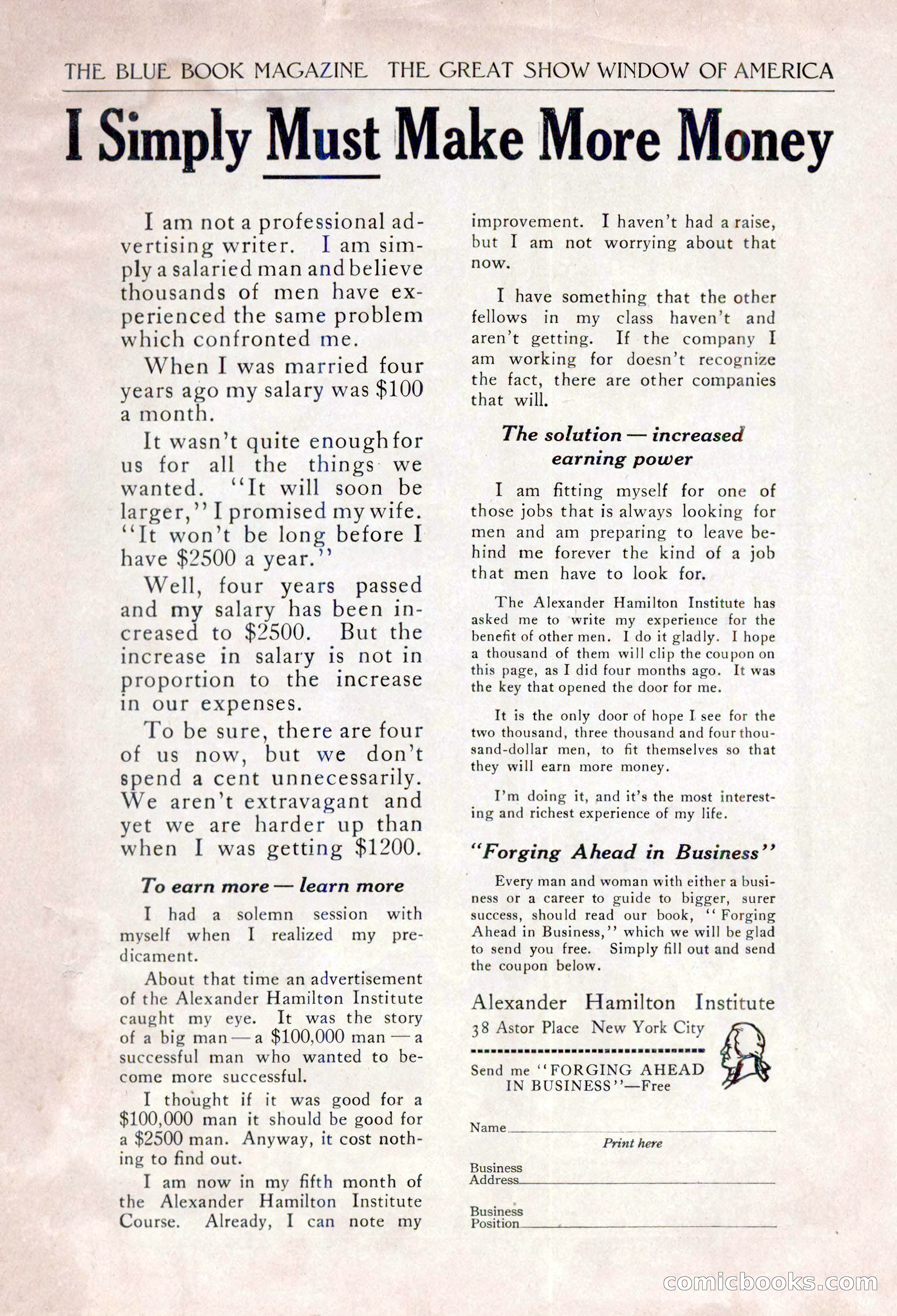 The Blue Book Magazine, April 1918 — page 209 of 212