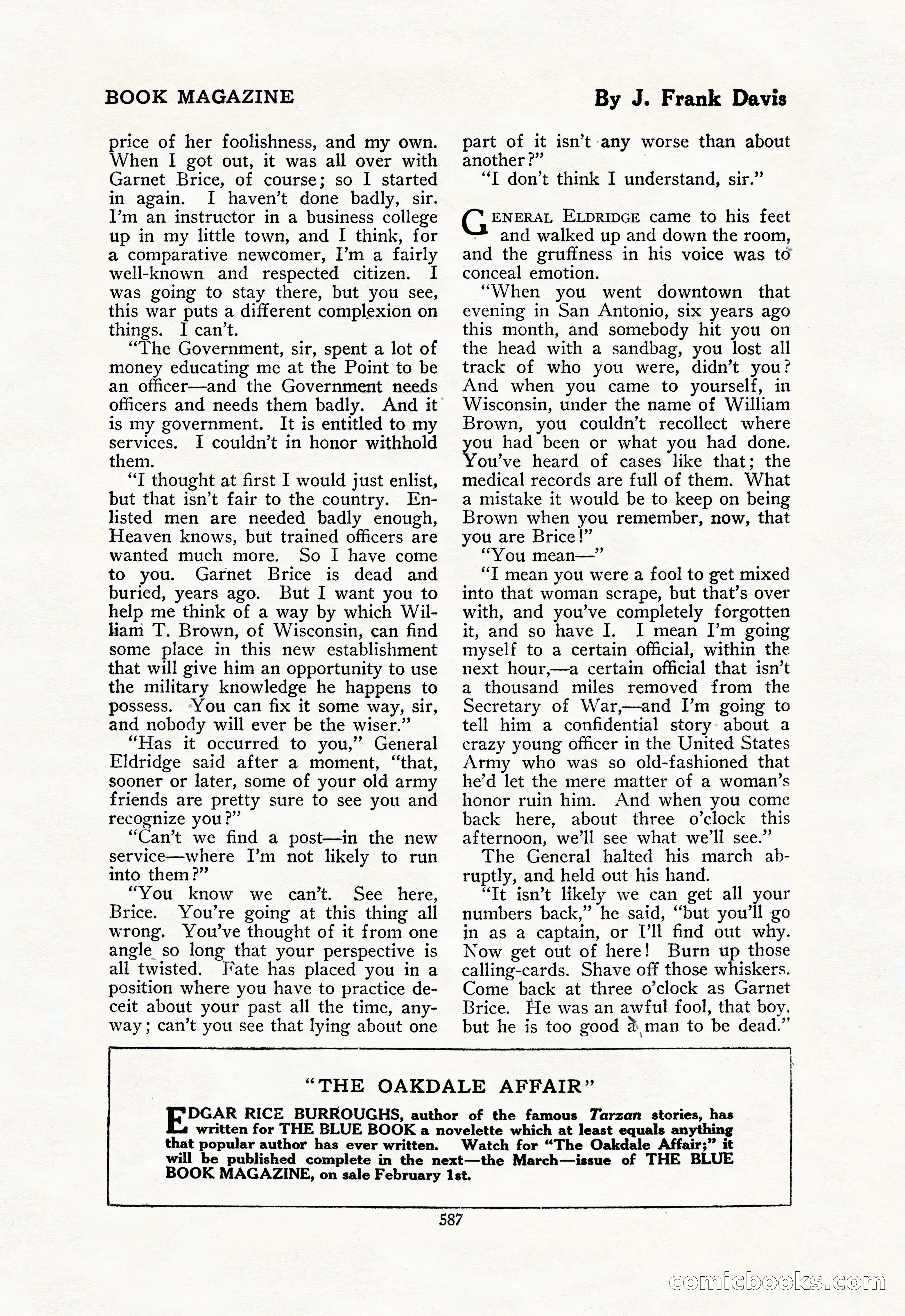 The Blue Book Magazine, February 1918 — page 13 of 204