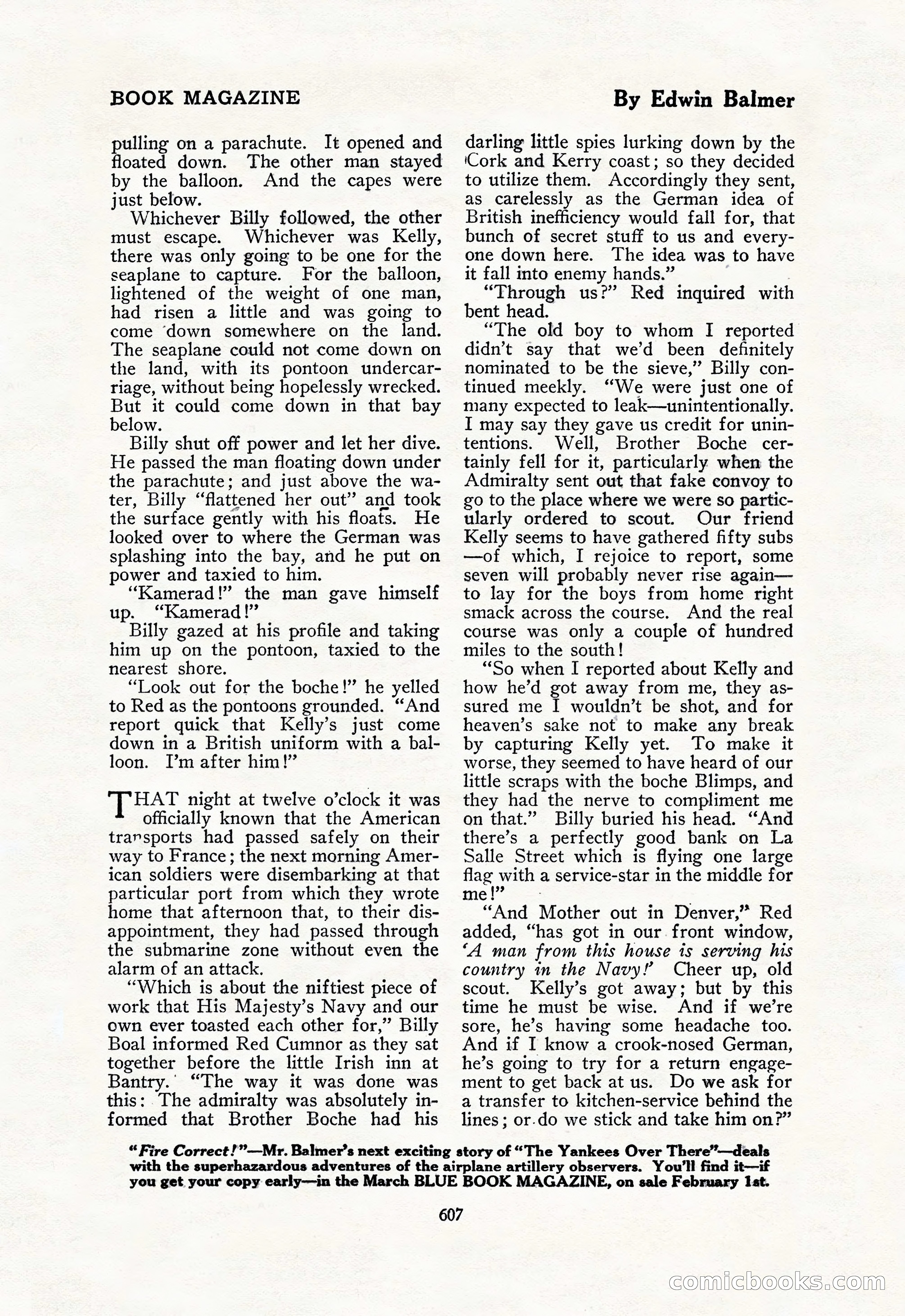 The Blue Book Magazine, February 1918 — page 33 of 204