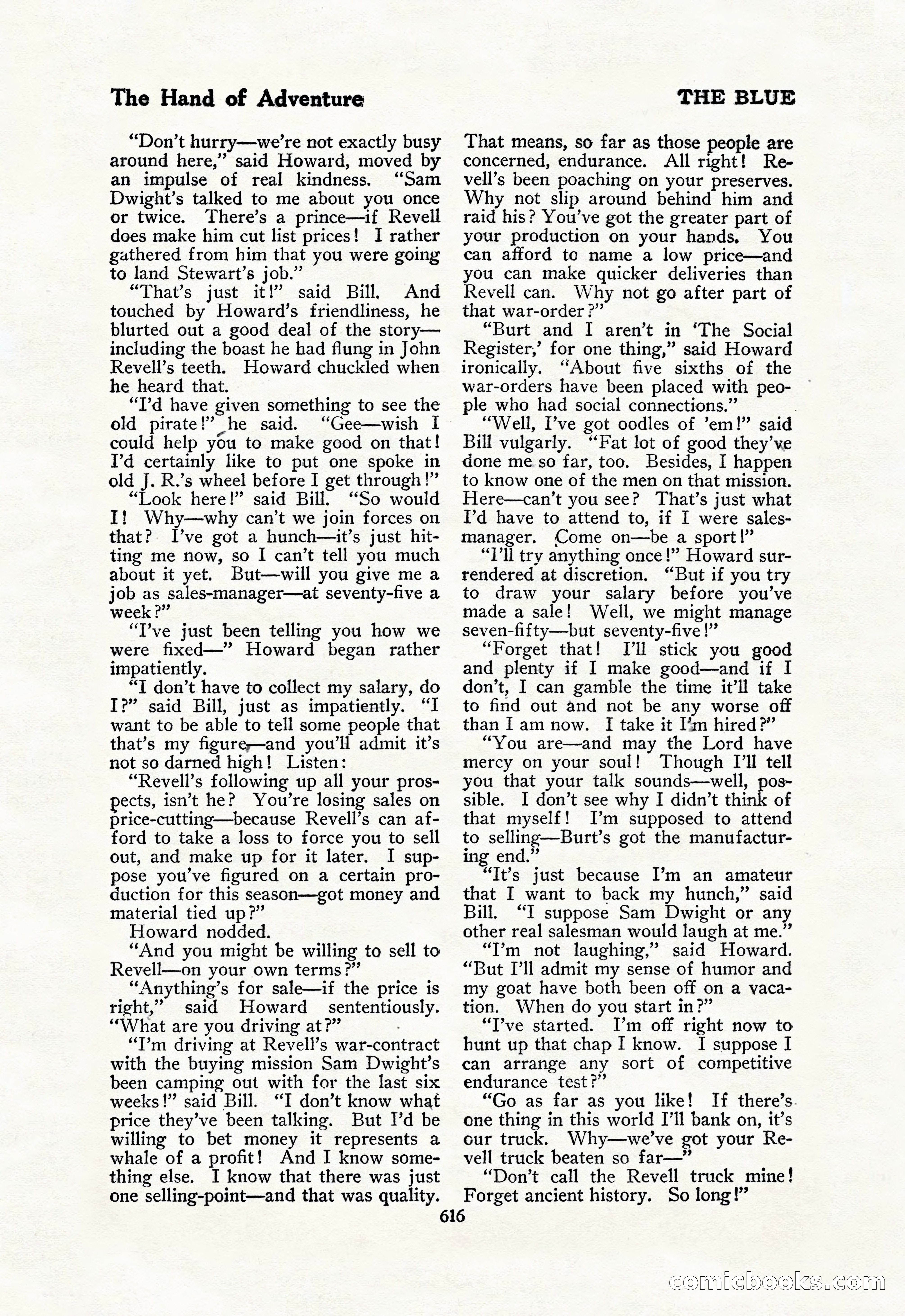 The Blue Book Magazine, February 1918 — page 42 of 204