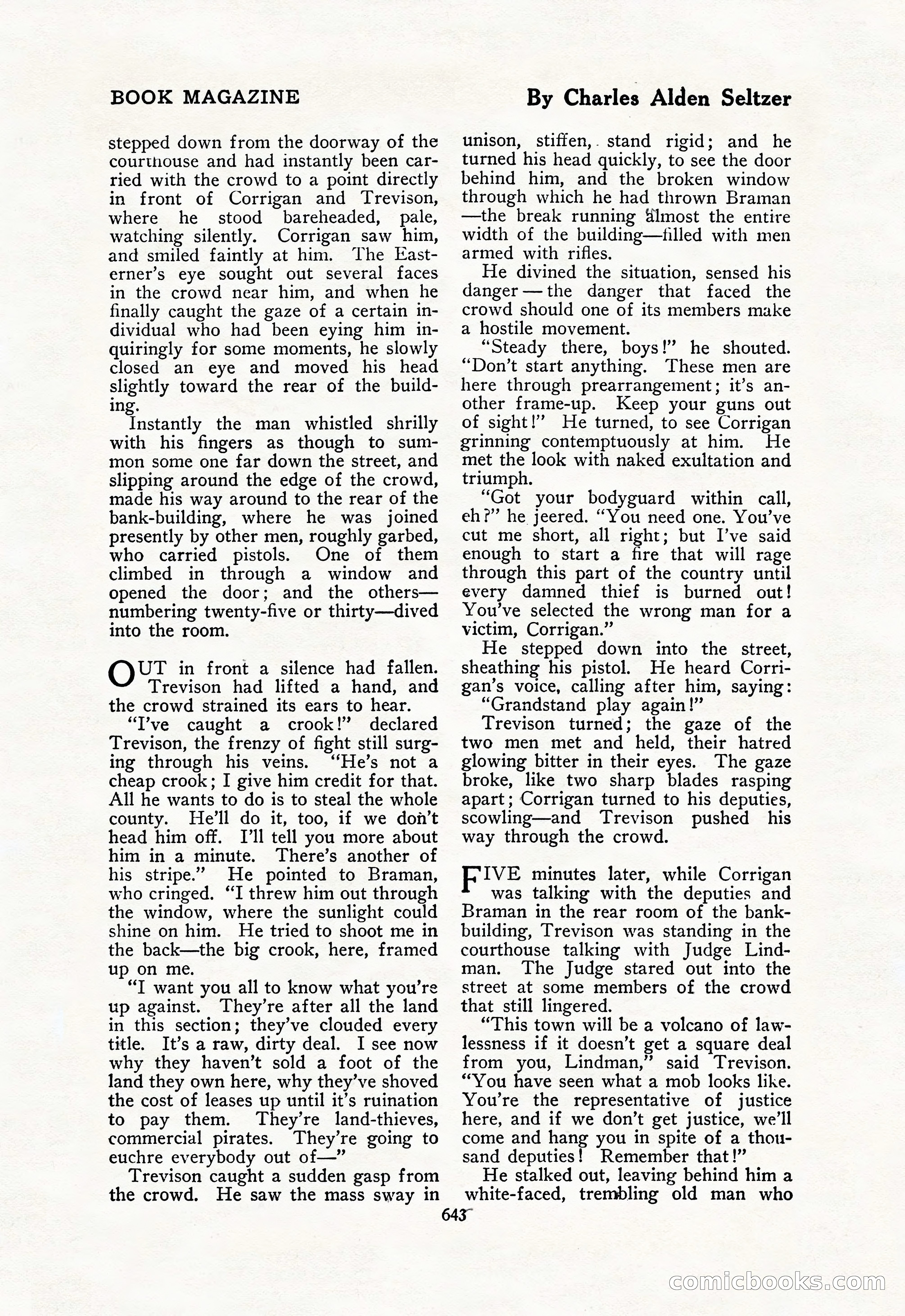 The Blue Book Magazine, February 1918 — page 69 of 204